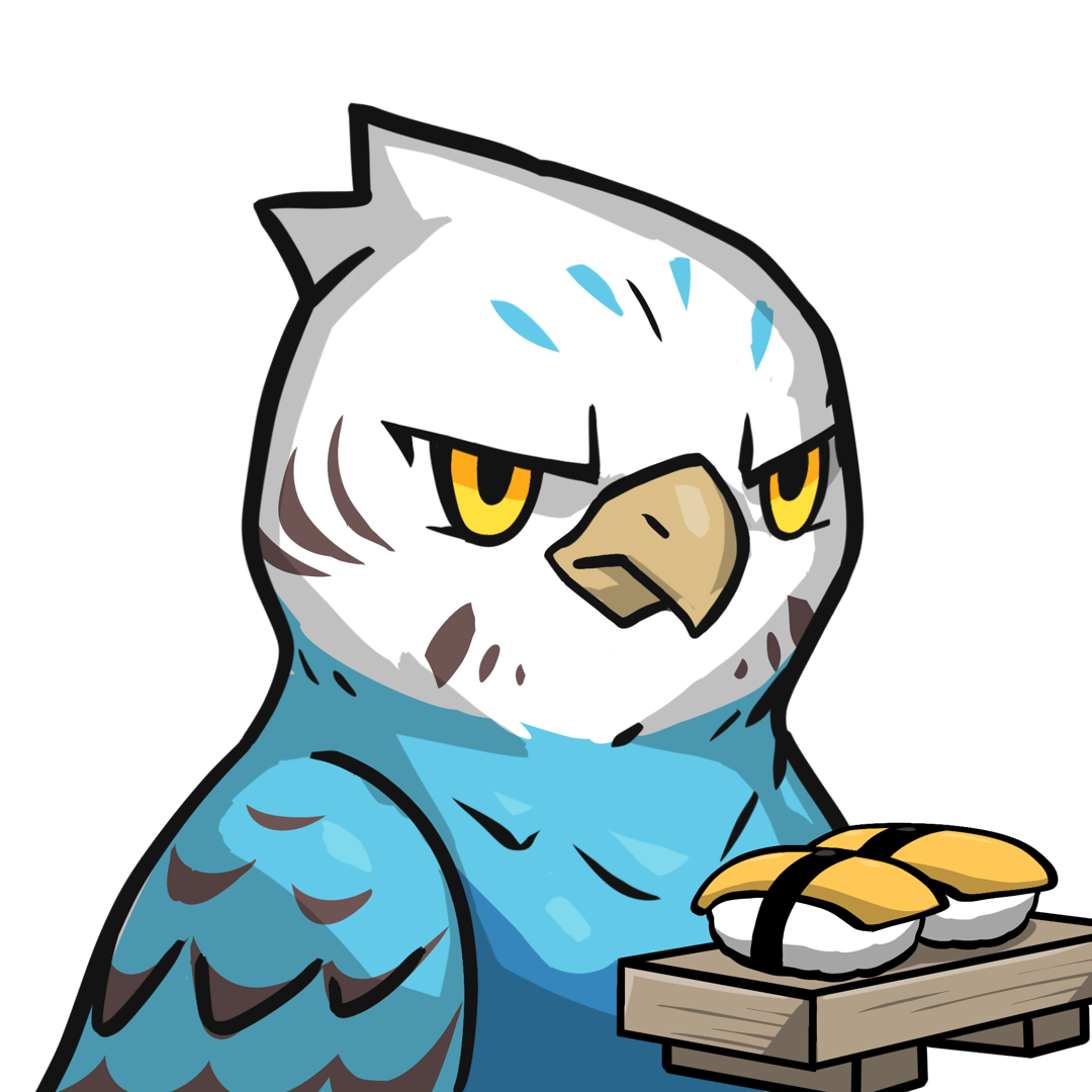 Narukami-Blue budgie #11224