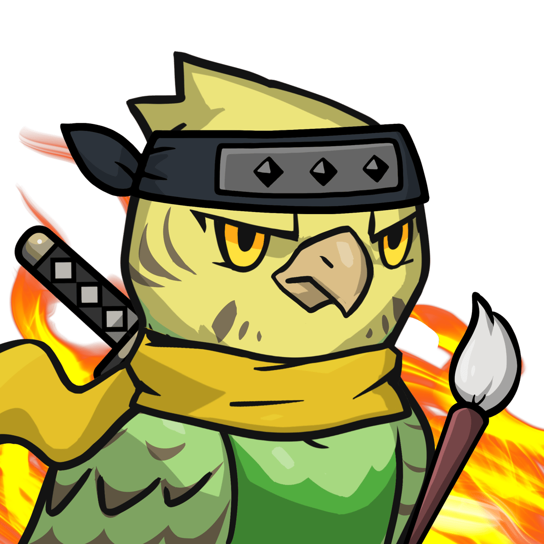 Narukami-Yellow budgie #12961