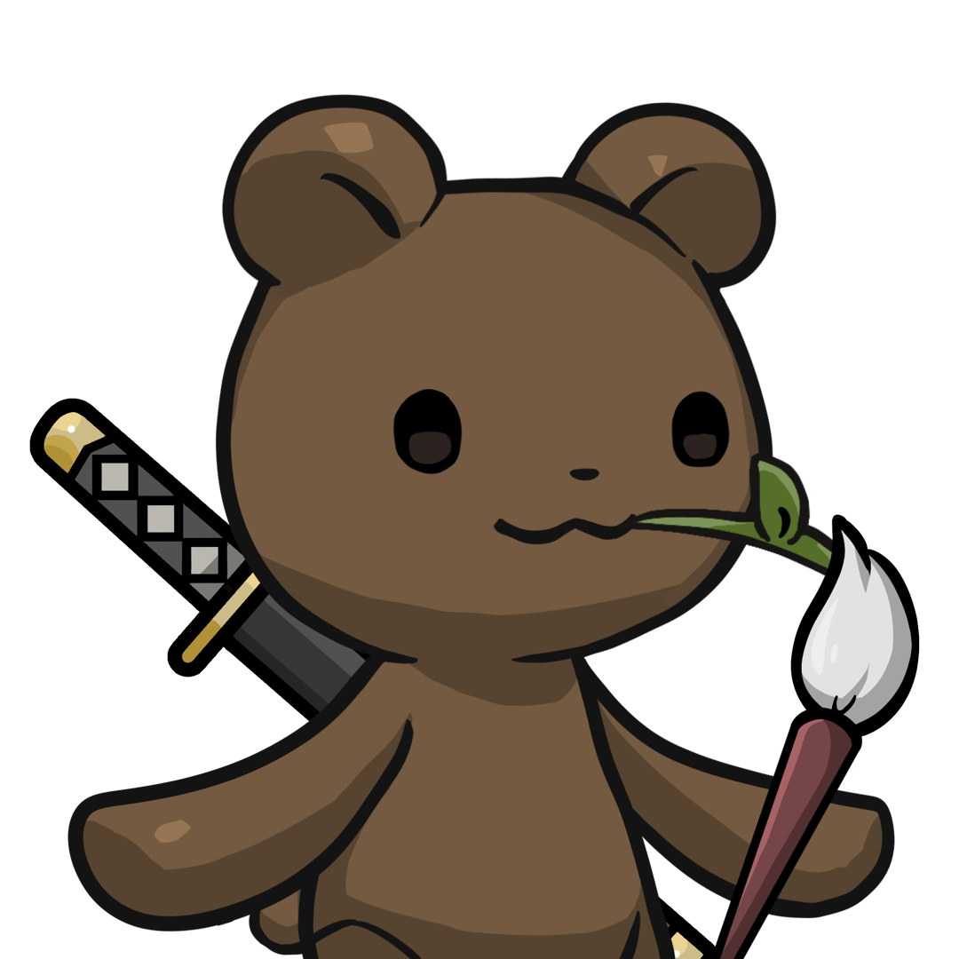 Leelee-Brown bear(leaf) #13060