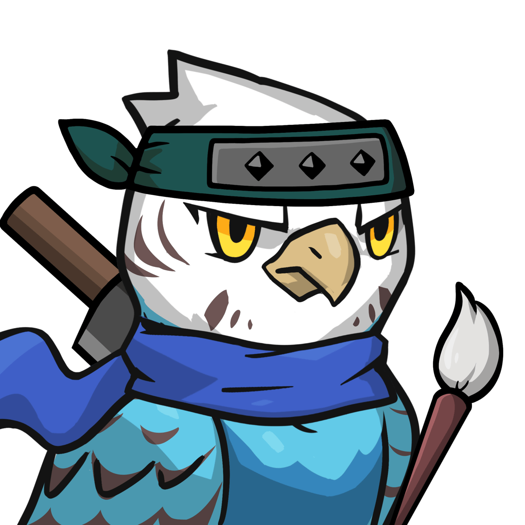 Narukami-Blue budgie #01353