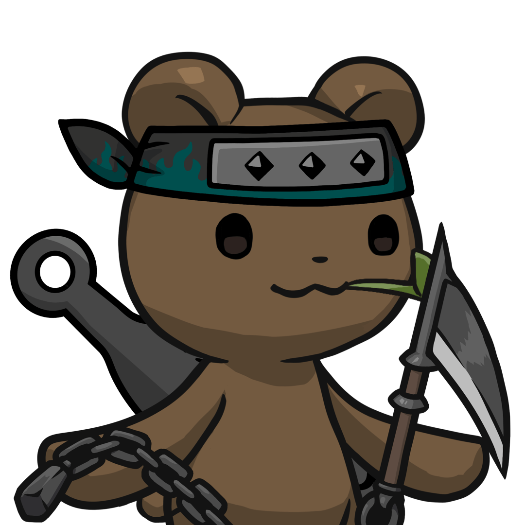 Leelee-Brown bear(leaf) #16651