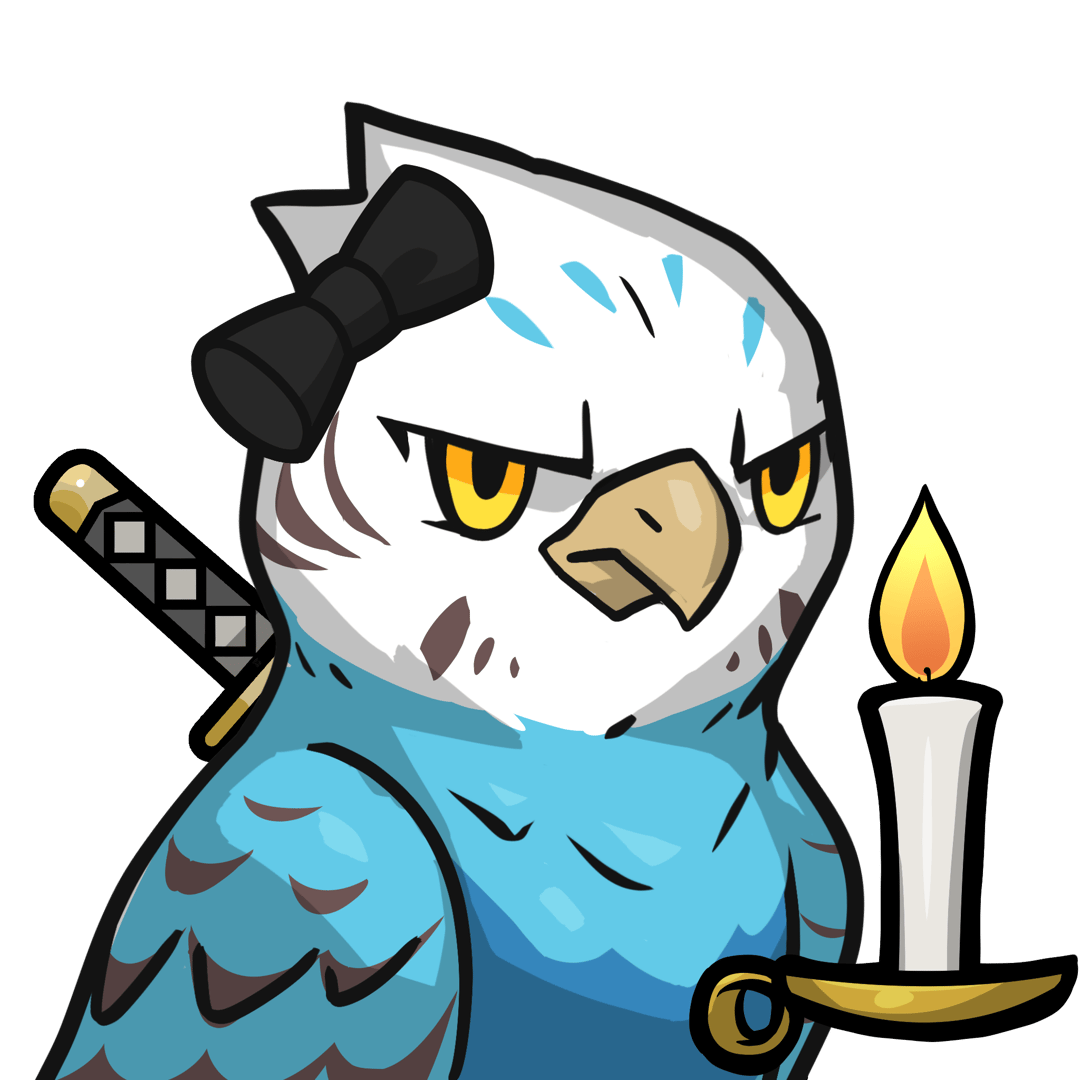 Narukami-Blue budgie #01765