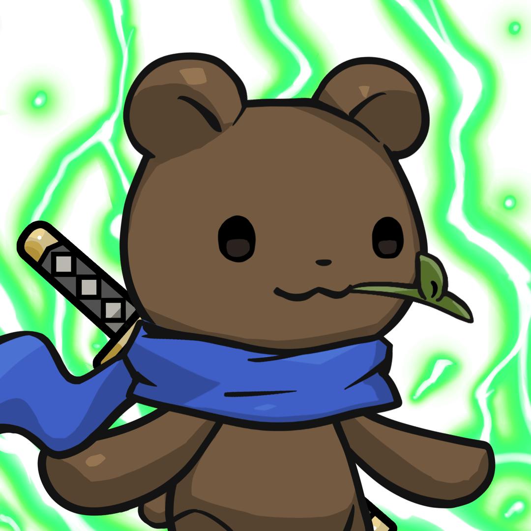 Leelee-Brown bear(leaf) #17982