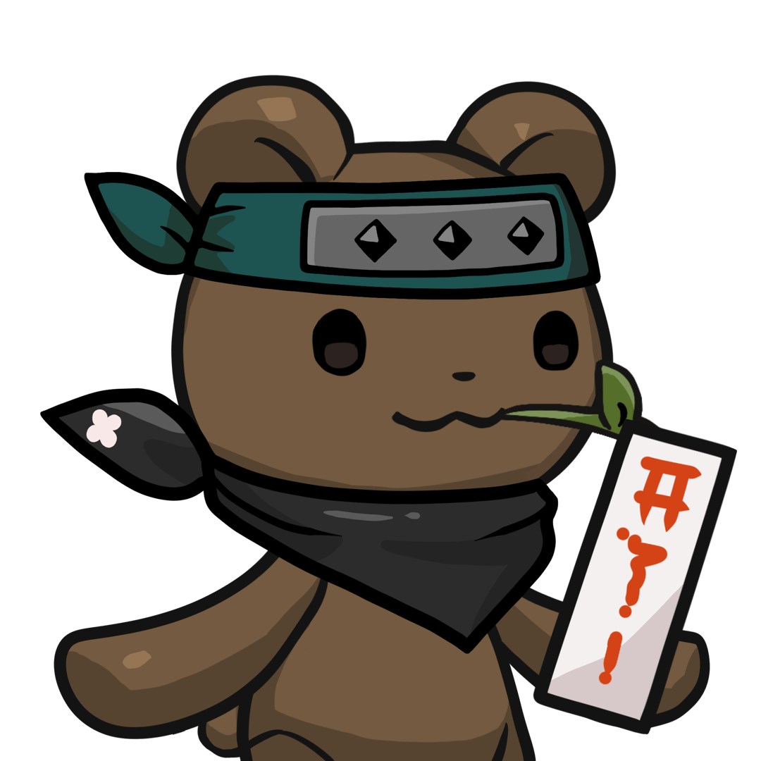 Leelee-Brown bear(leaf) #18424