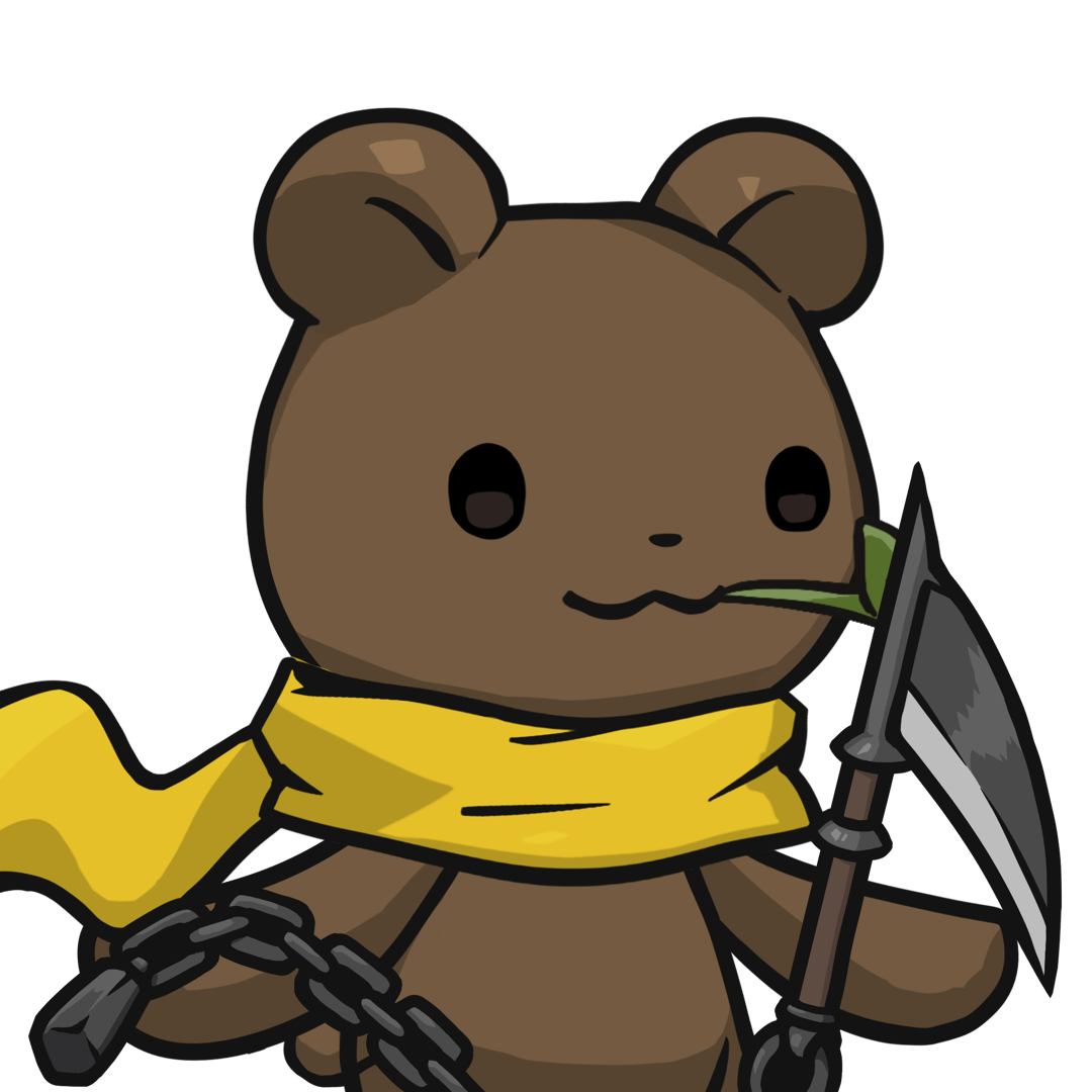 Leelee-Brown bear(leaf) #01928