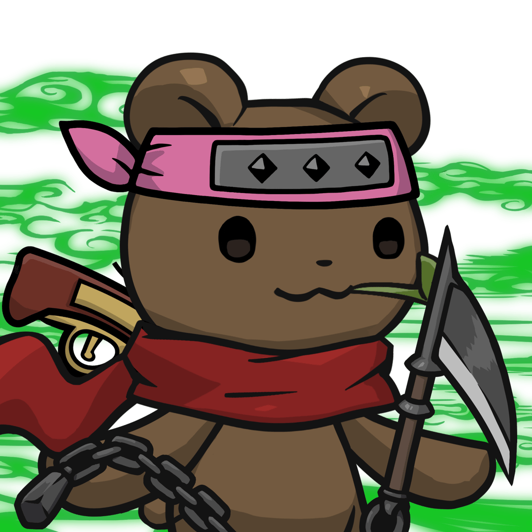 Leelee-Brown bear(leaf) #20394