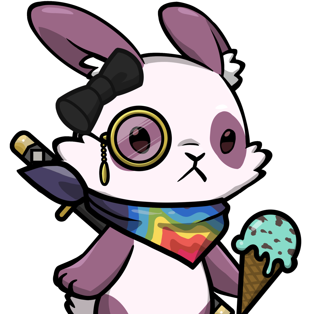 Luna-Pink panda #22720