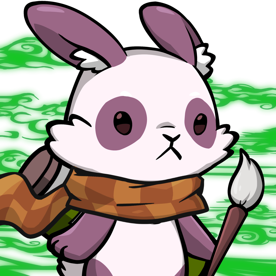 Luna-Pink panda #23660