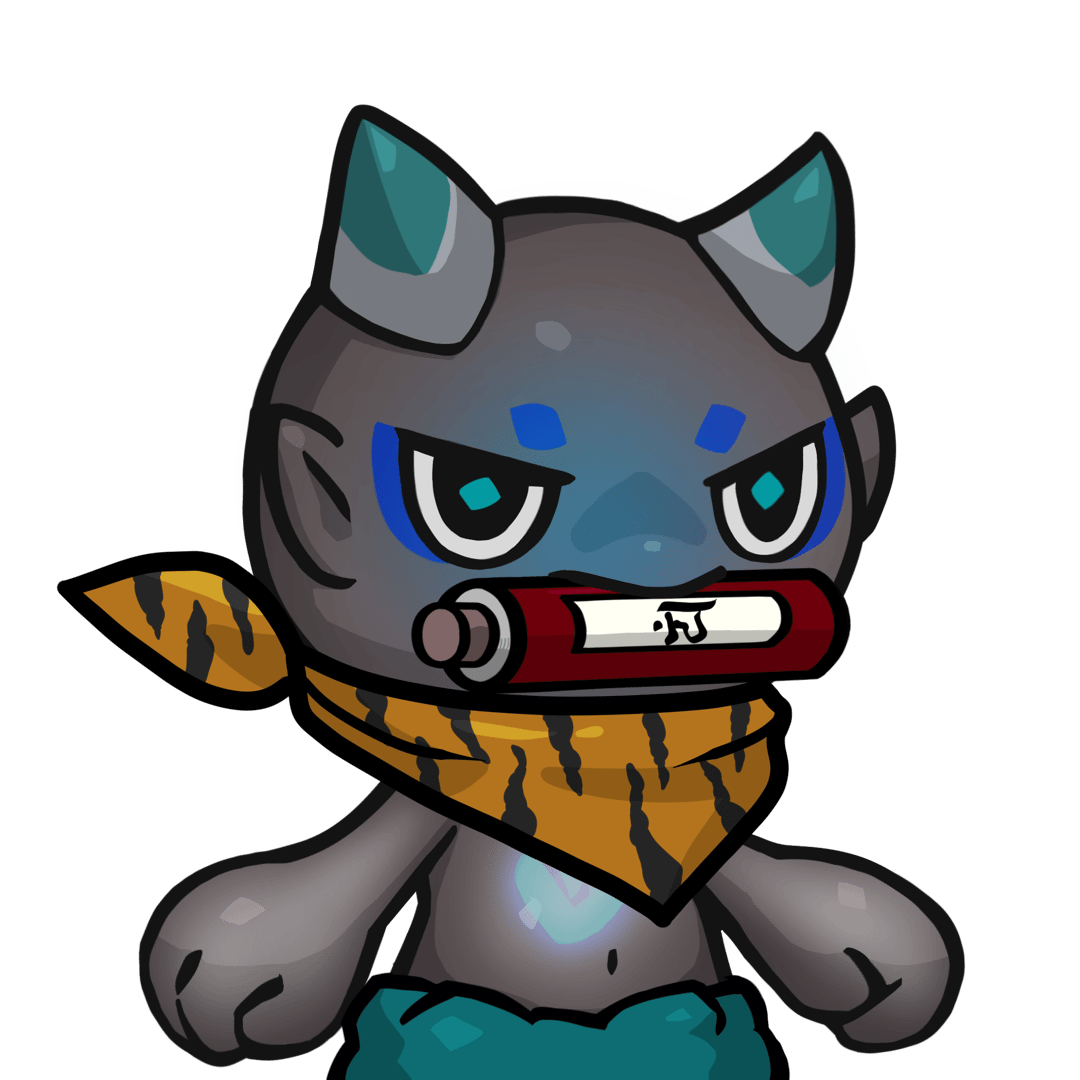 Yama-Transparent blue(scroll) #25787