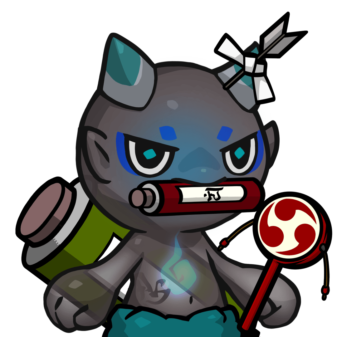 Yama-Transparent blue(scroll) #26075
