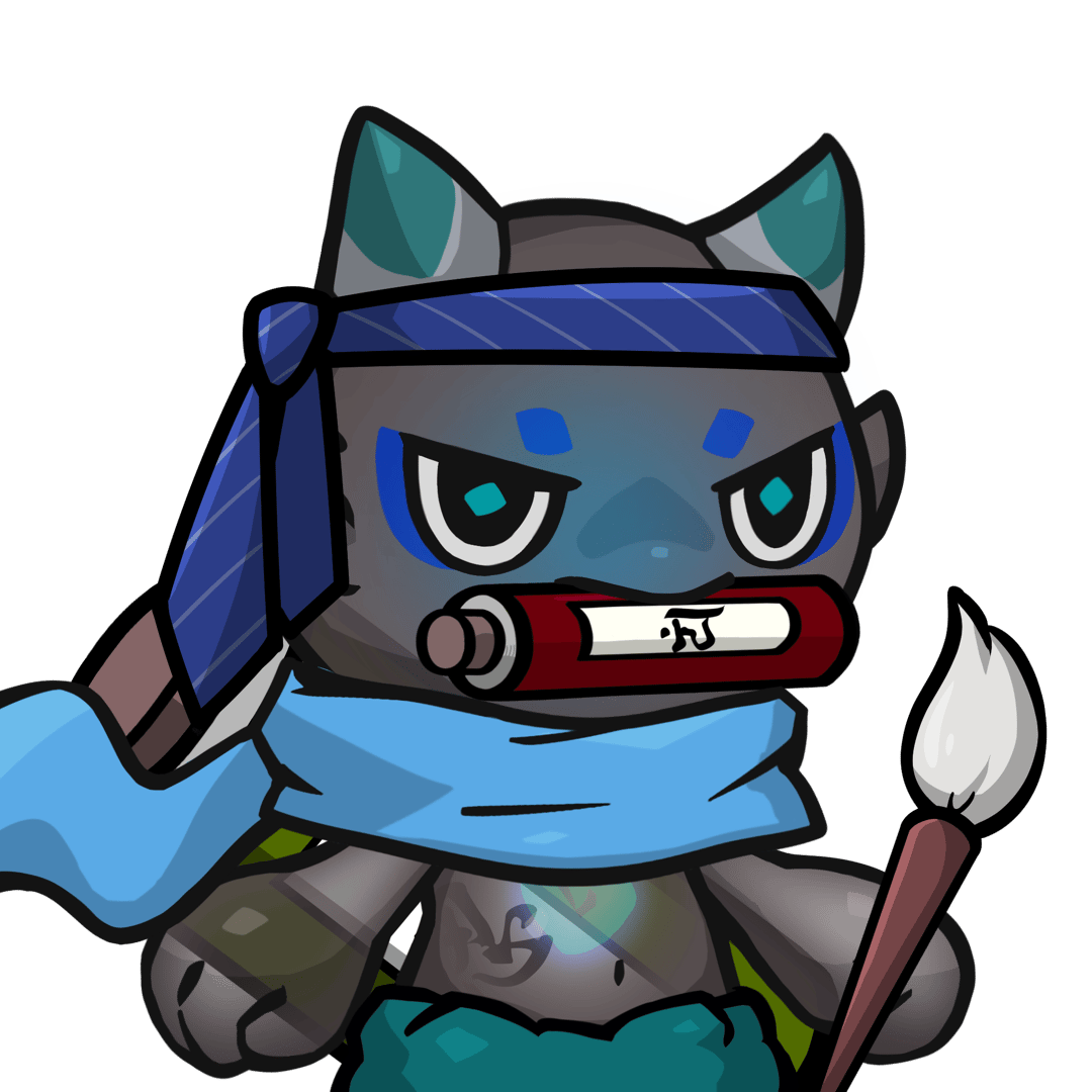 Yama-Transparent blue(scroll) #26272