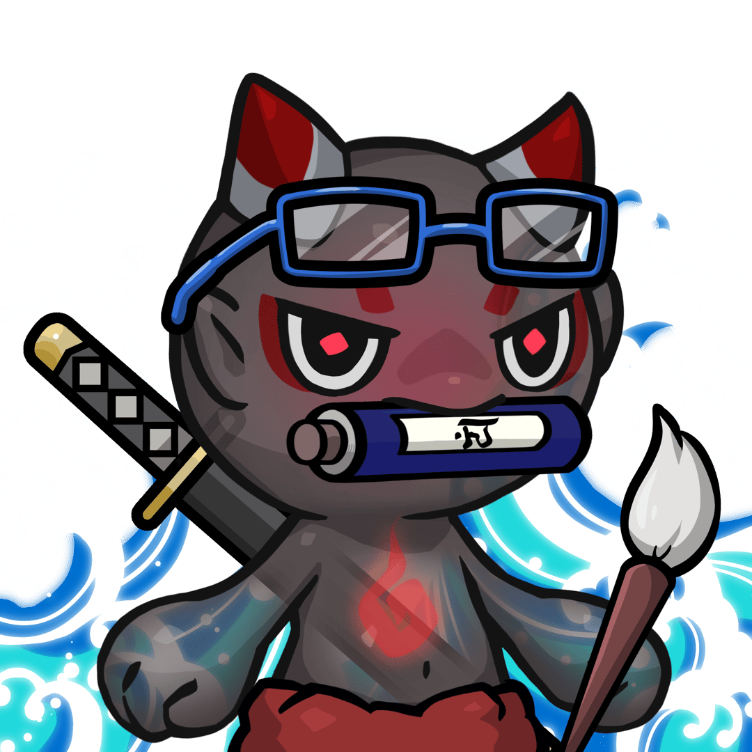 Yama-Transparent red(scroll) #26469