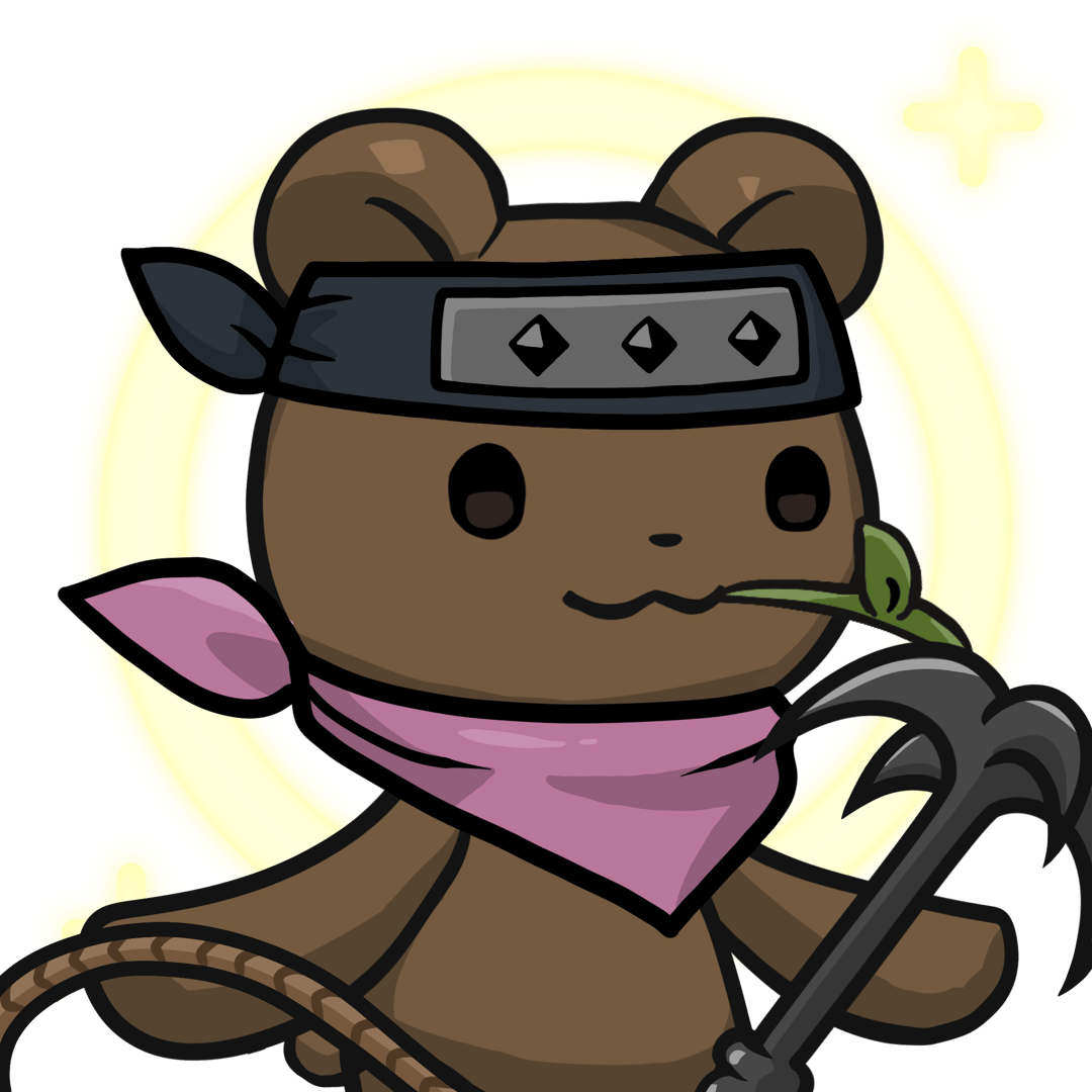 Leelee-Brown bear(leaf) #03988