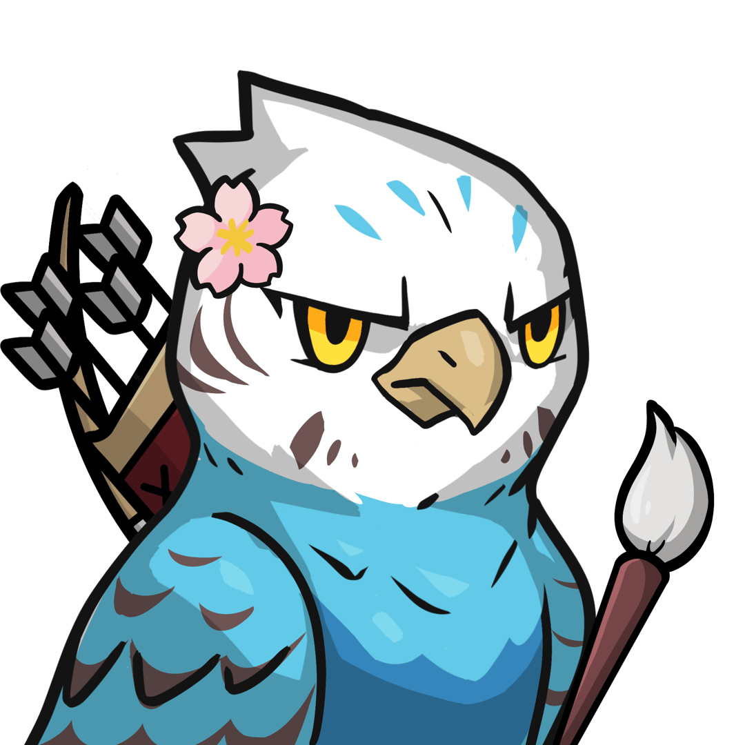Narukami-Blue budgie #04345