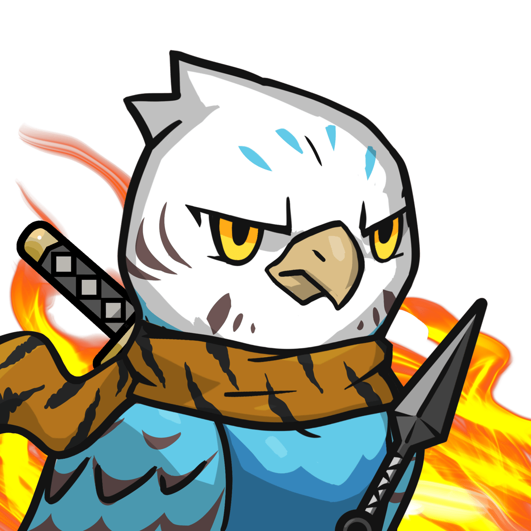 Narukami-Blue budgie #07117
