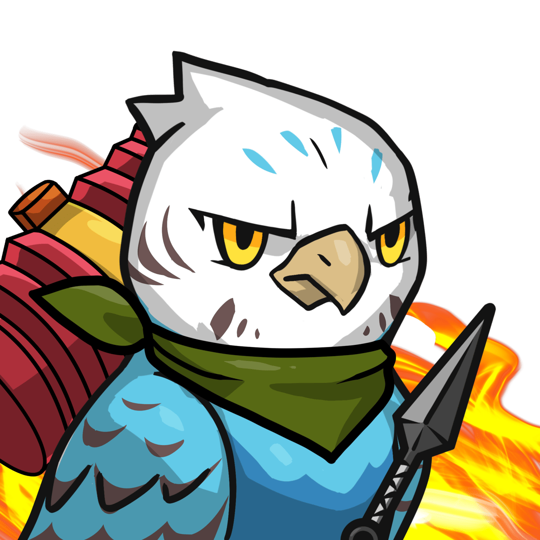 Narukami-Blue budgie #08403