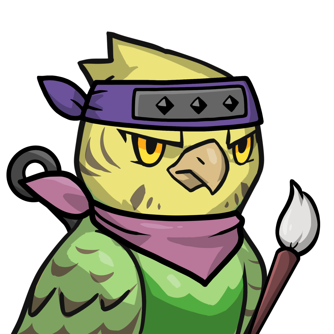 Narukami-Yellow budgie #09394