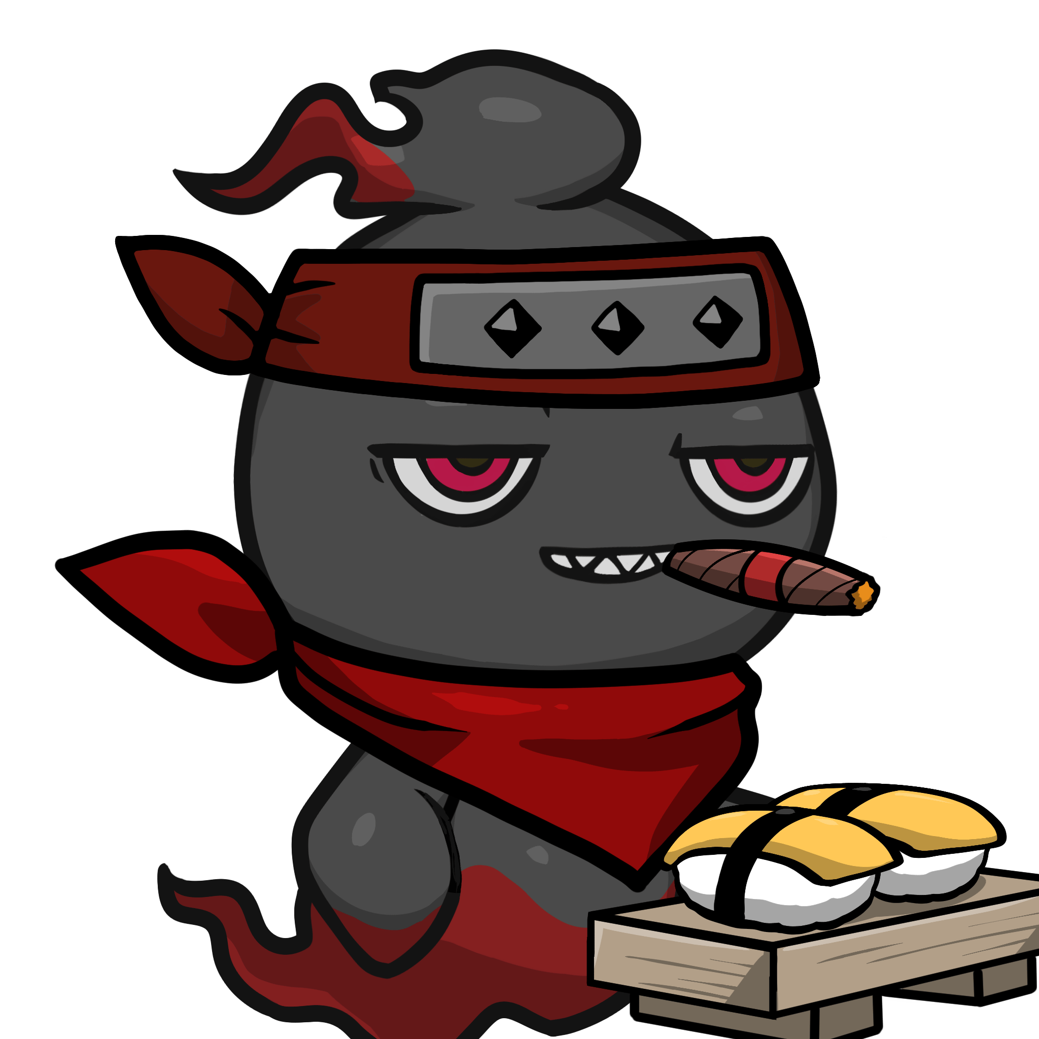 Mitama-Black_Red(cigar) #10114
