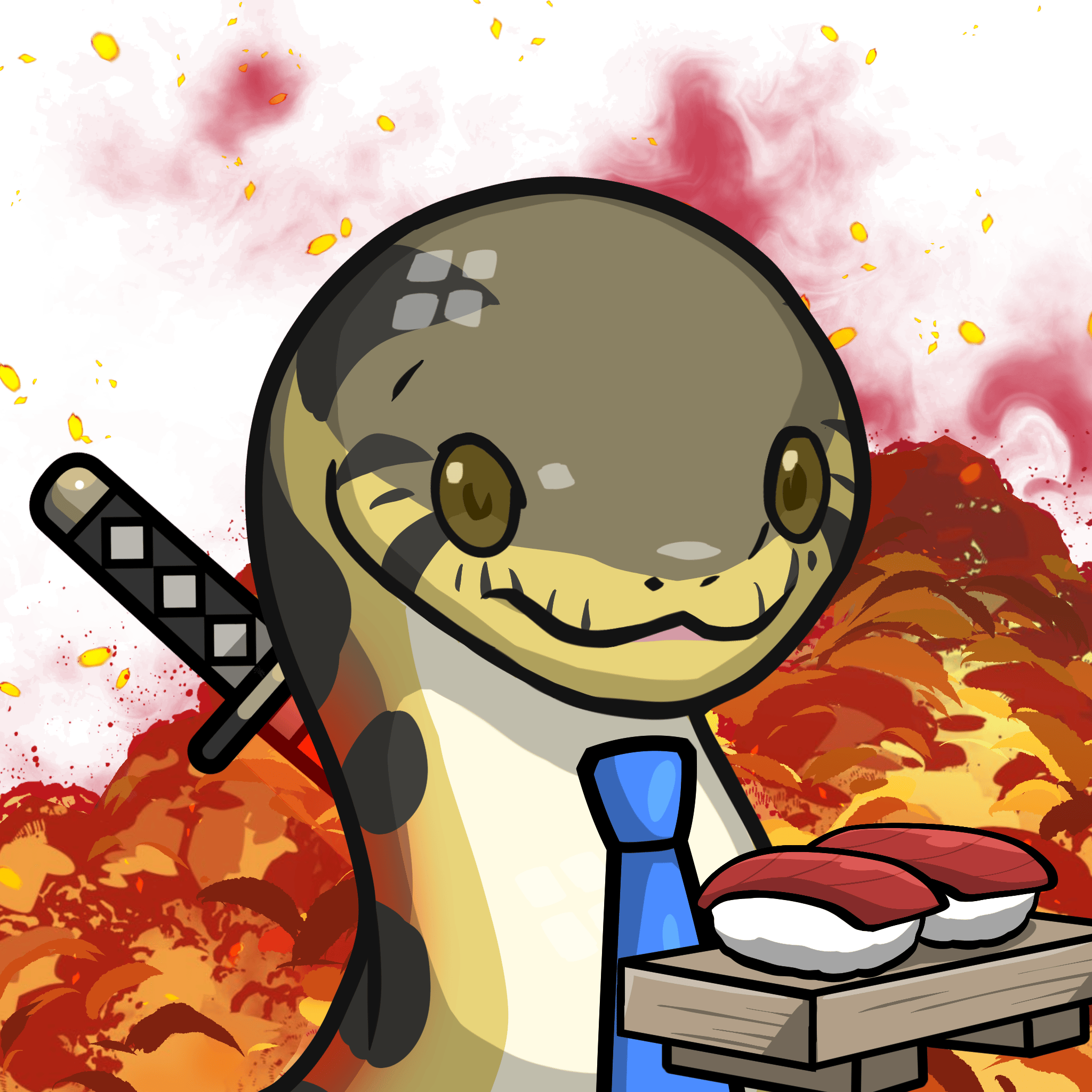 Orochi-Ringed grass snake #10500