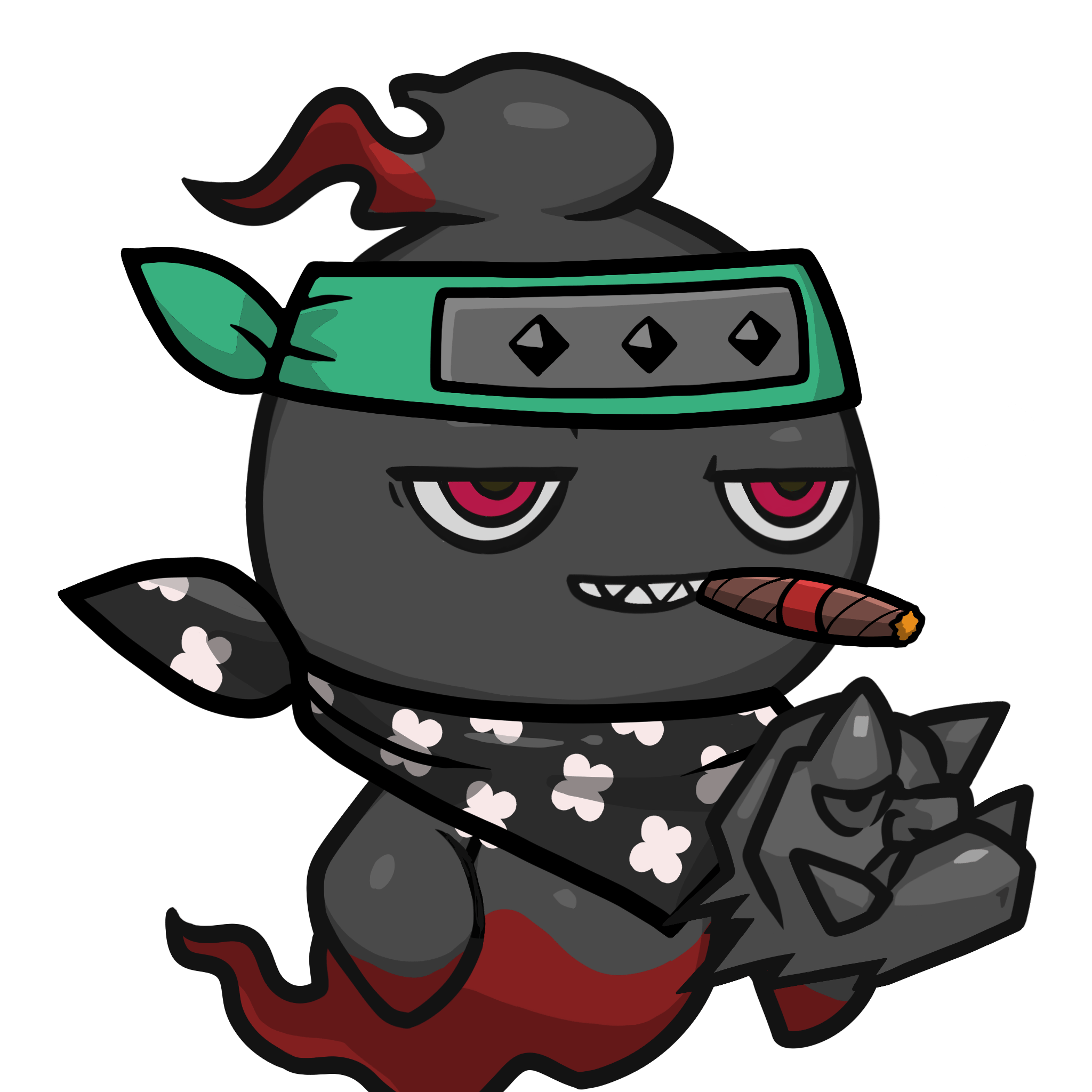 Mitama-Black_Red(cigar) #10934