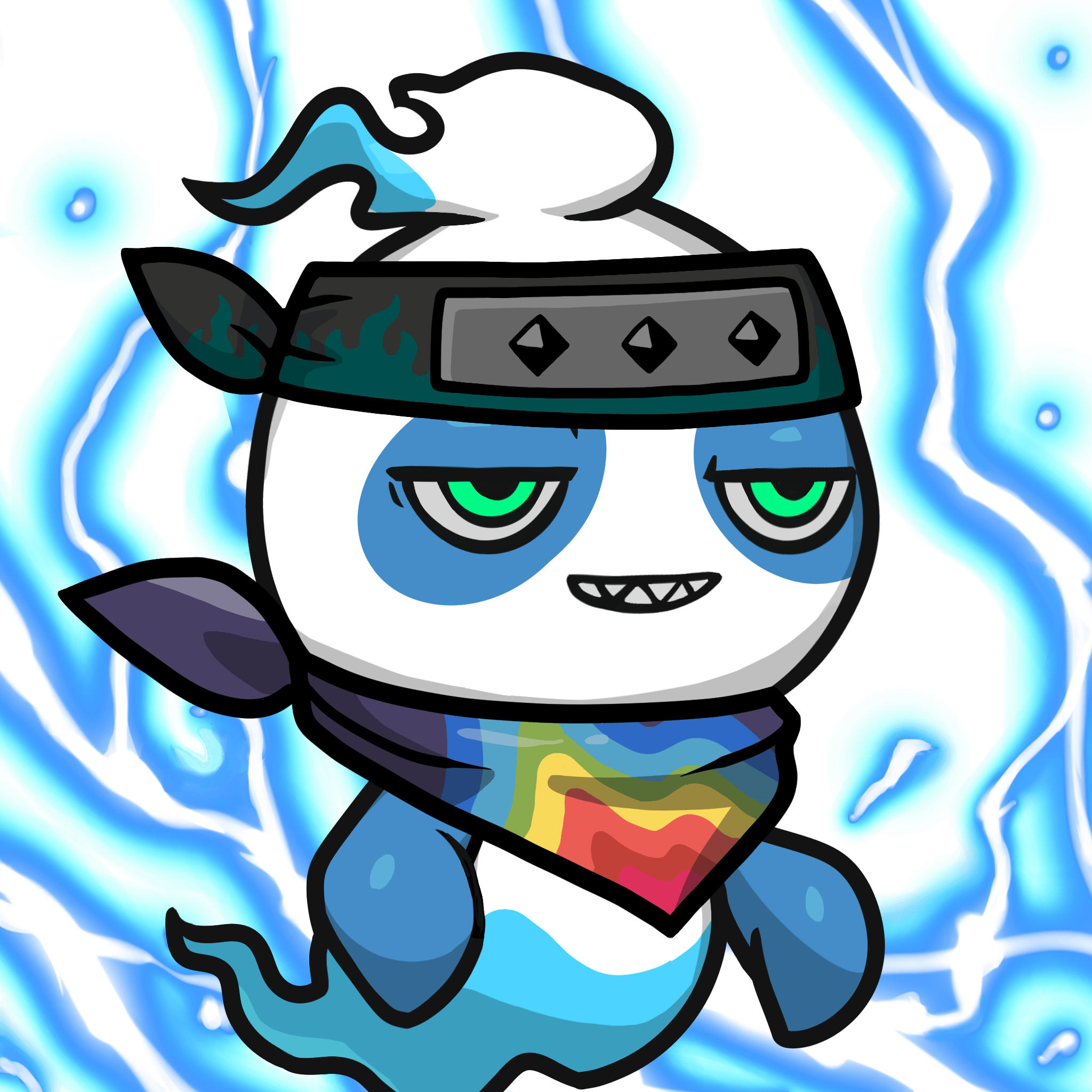 Mitama-Blue panda #11646