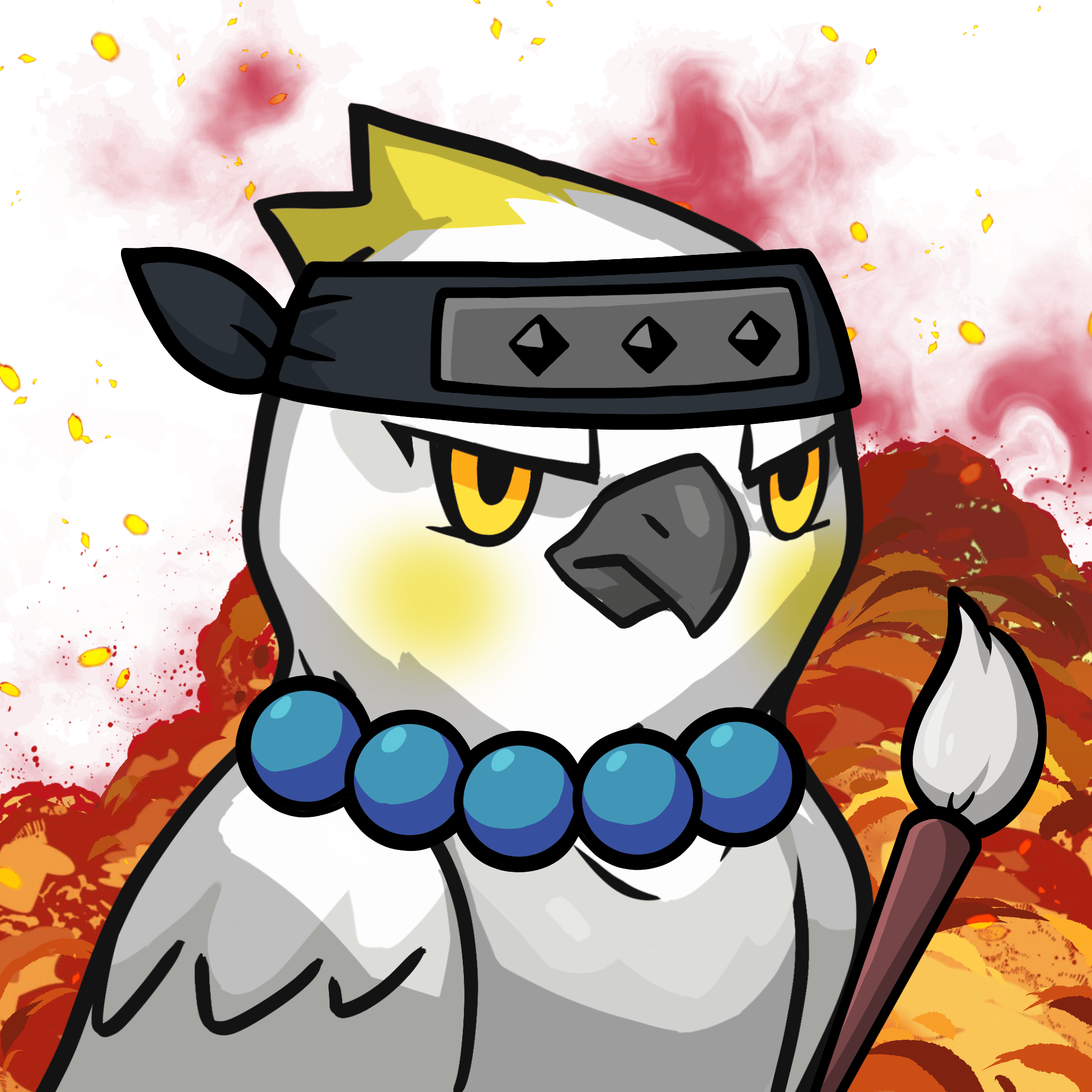Narukami-Yellow-crested cockatoo #12027