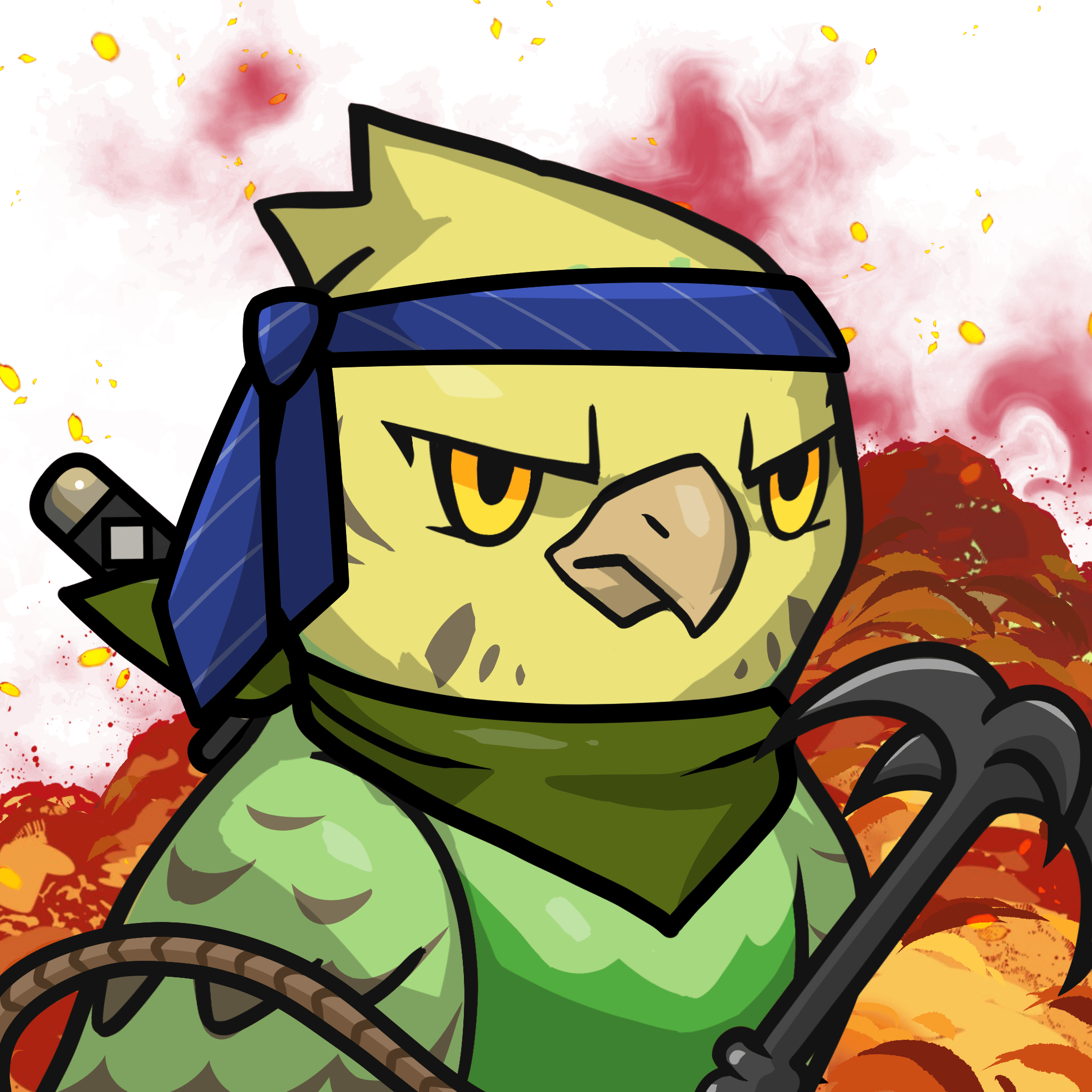 Narukami-Yellow budgie #12300