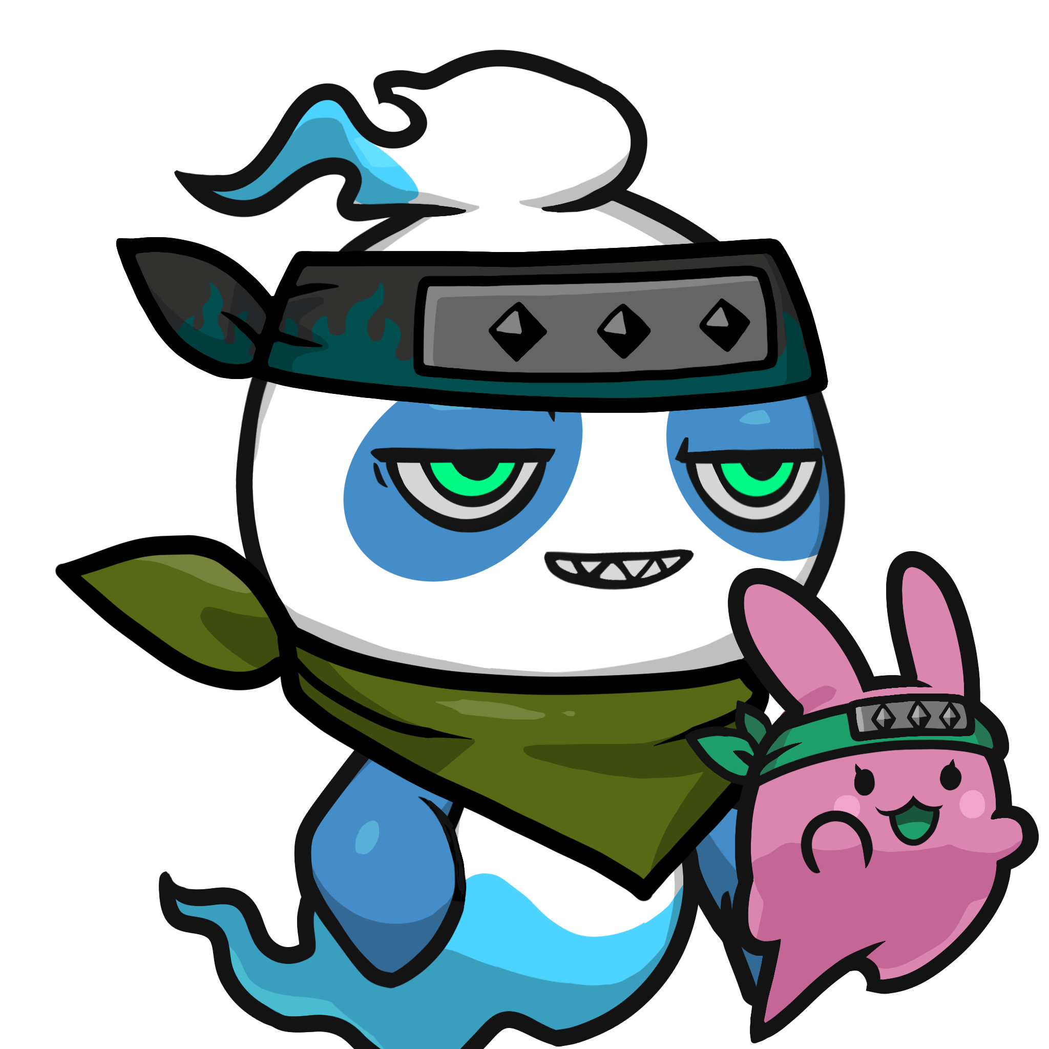 Mitama-Blue panda #12497