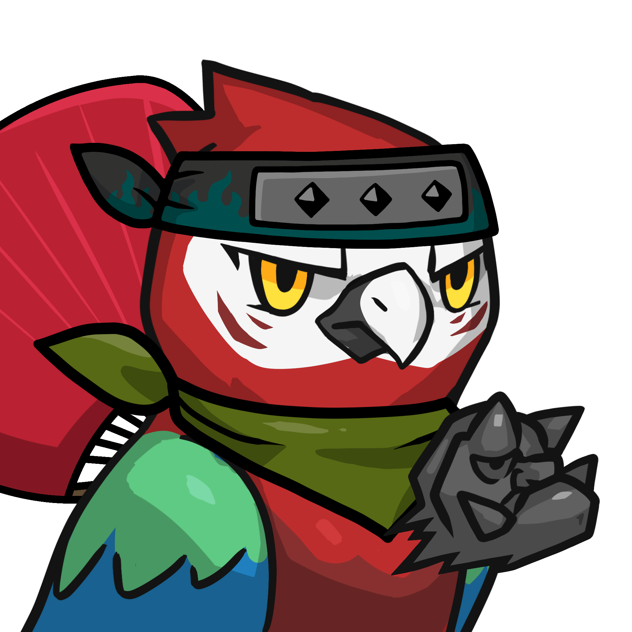 Narukami-Scarlet macaw #12590