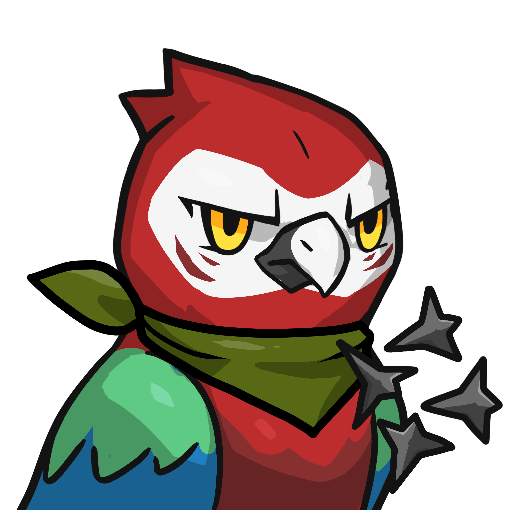 Narukami-Scarlet macaw #13005