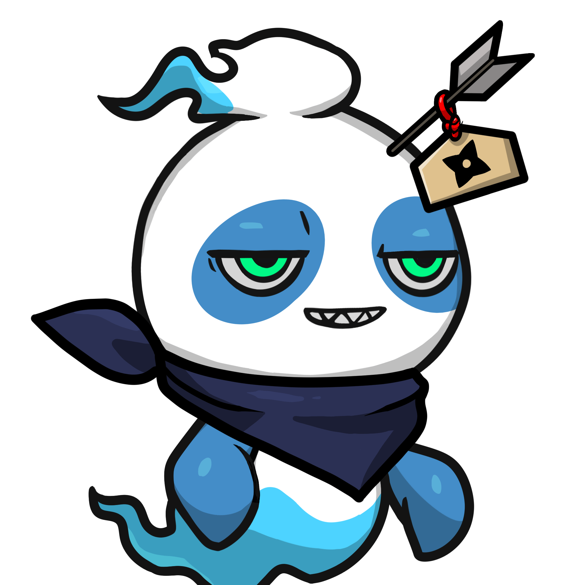 Mitama-Blue panda #13234