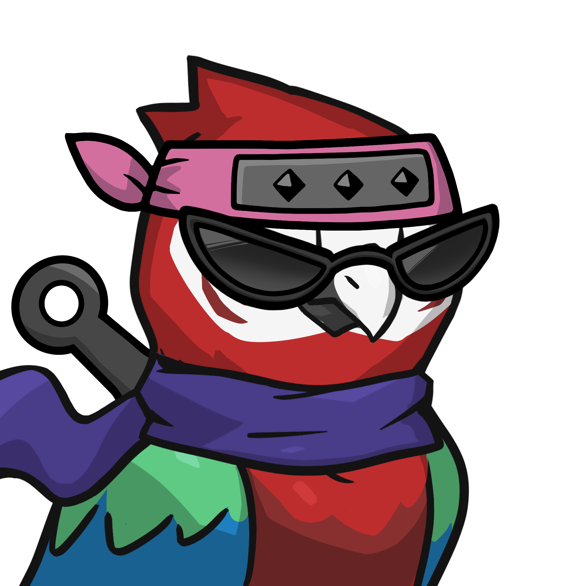 Narukami-Scarlet macaw #13360