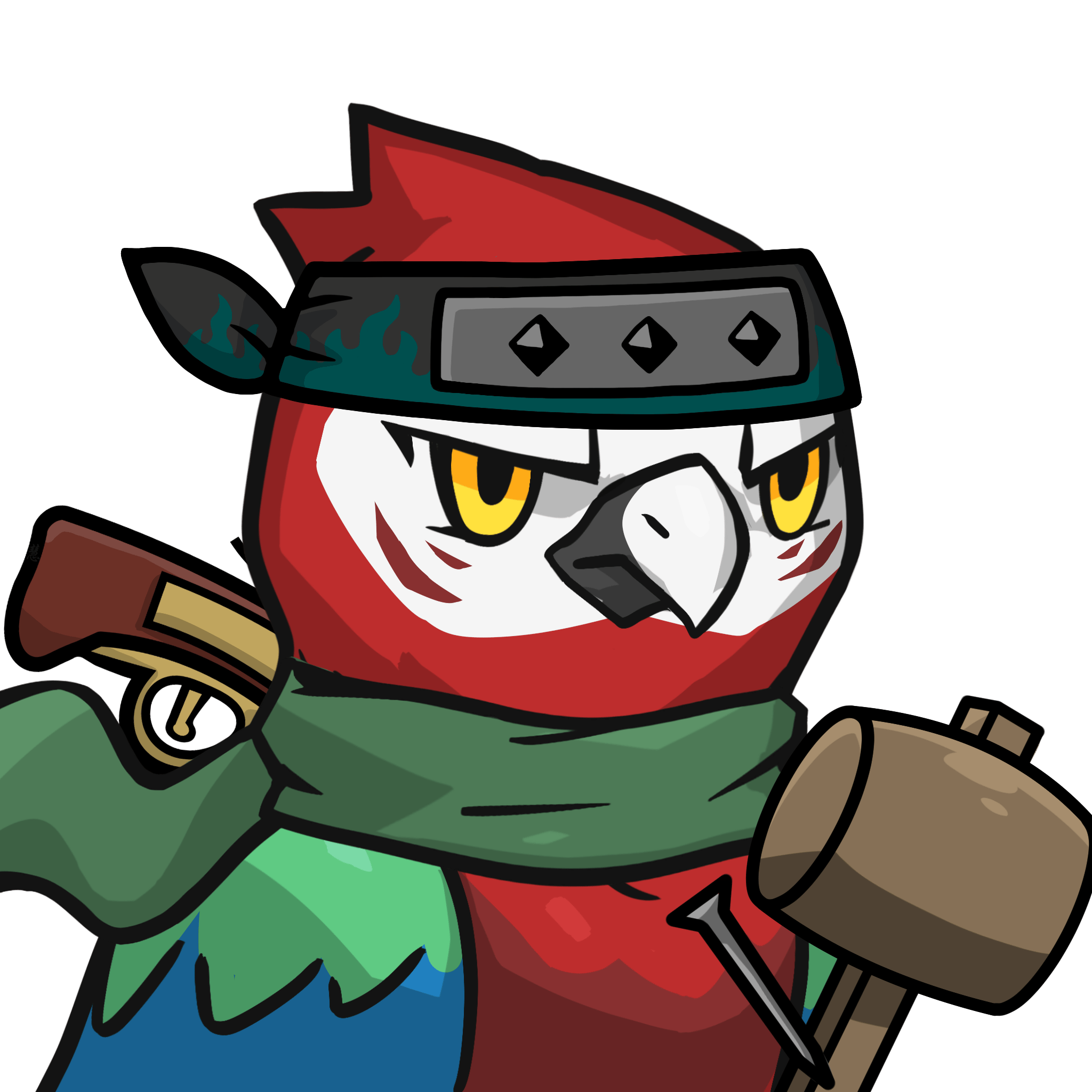 Narukami-Scarlet macaw #13858