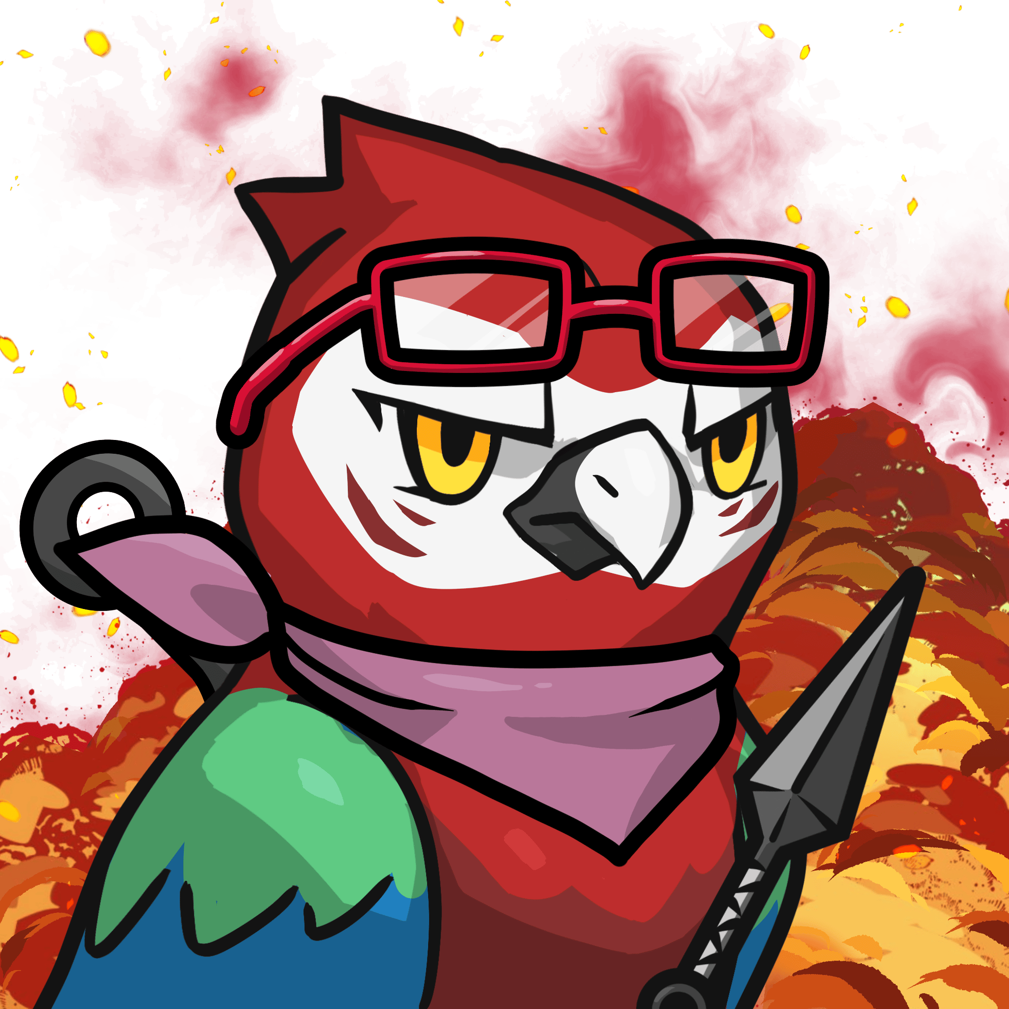 Narukami-Scarlet macaw #13937
