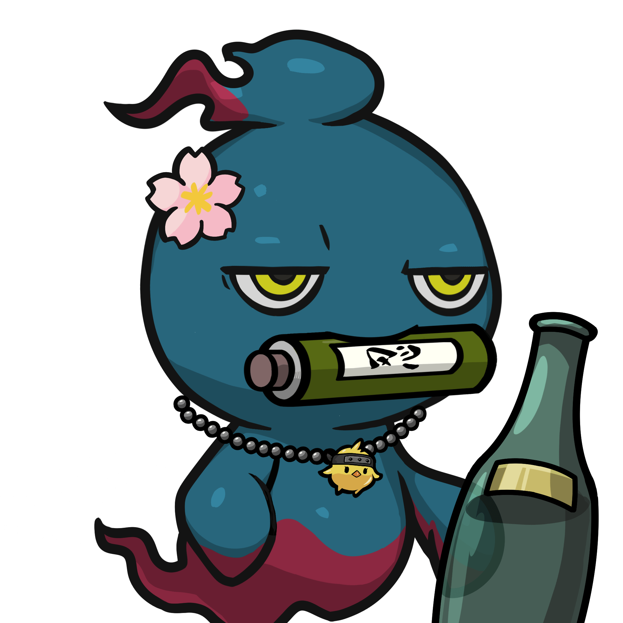Mitama-Darkblue(scroll) #14178
