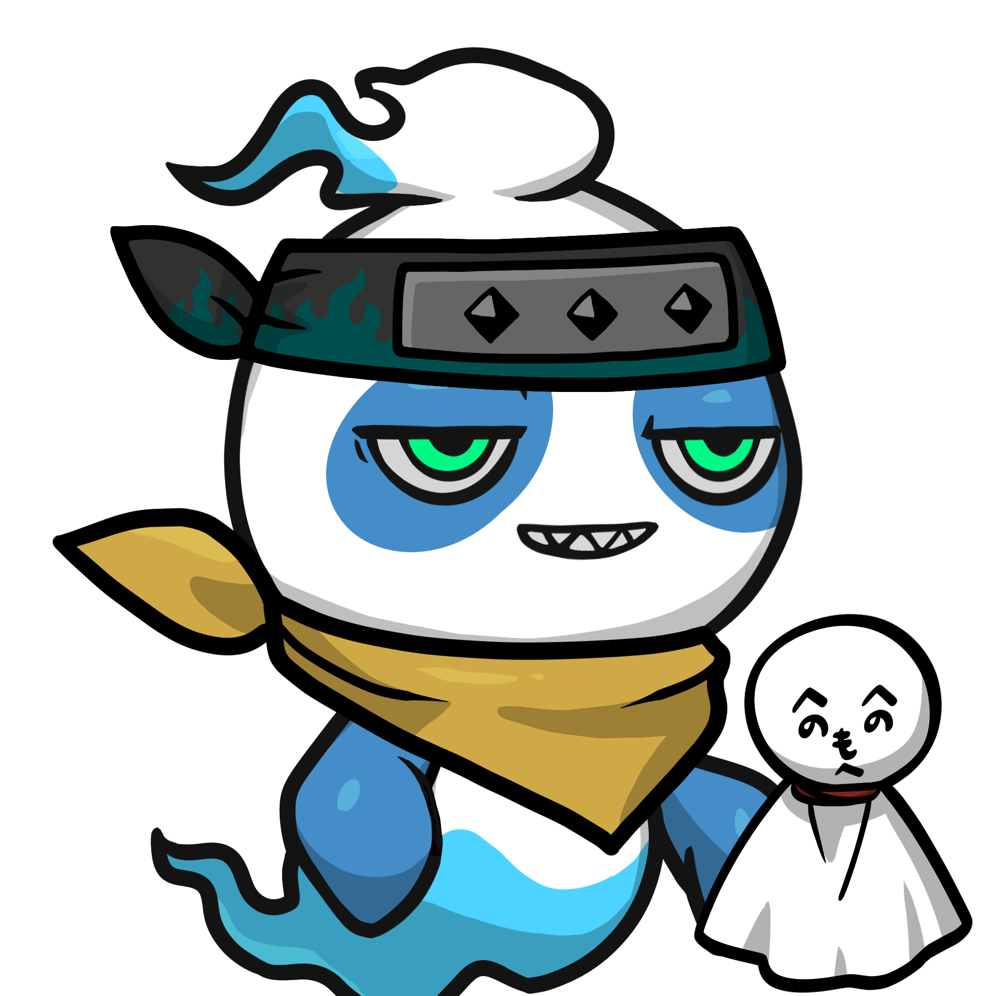 Mitama-Blue panda #14719