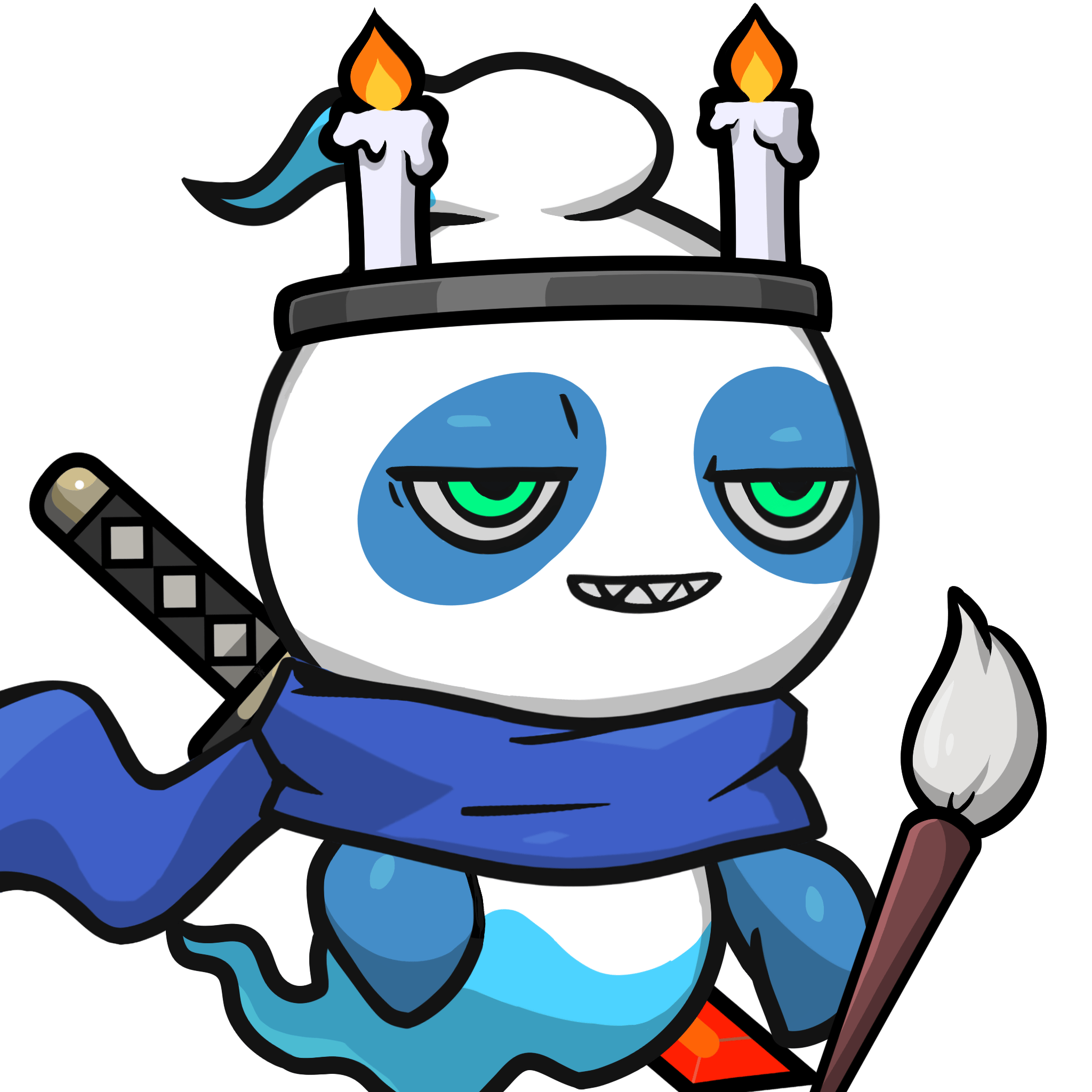 Mitama-Blue panda #14812