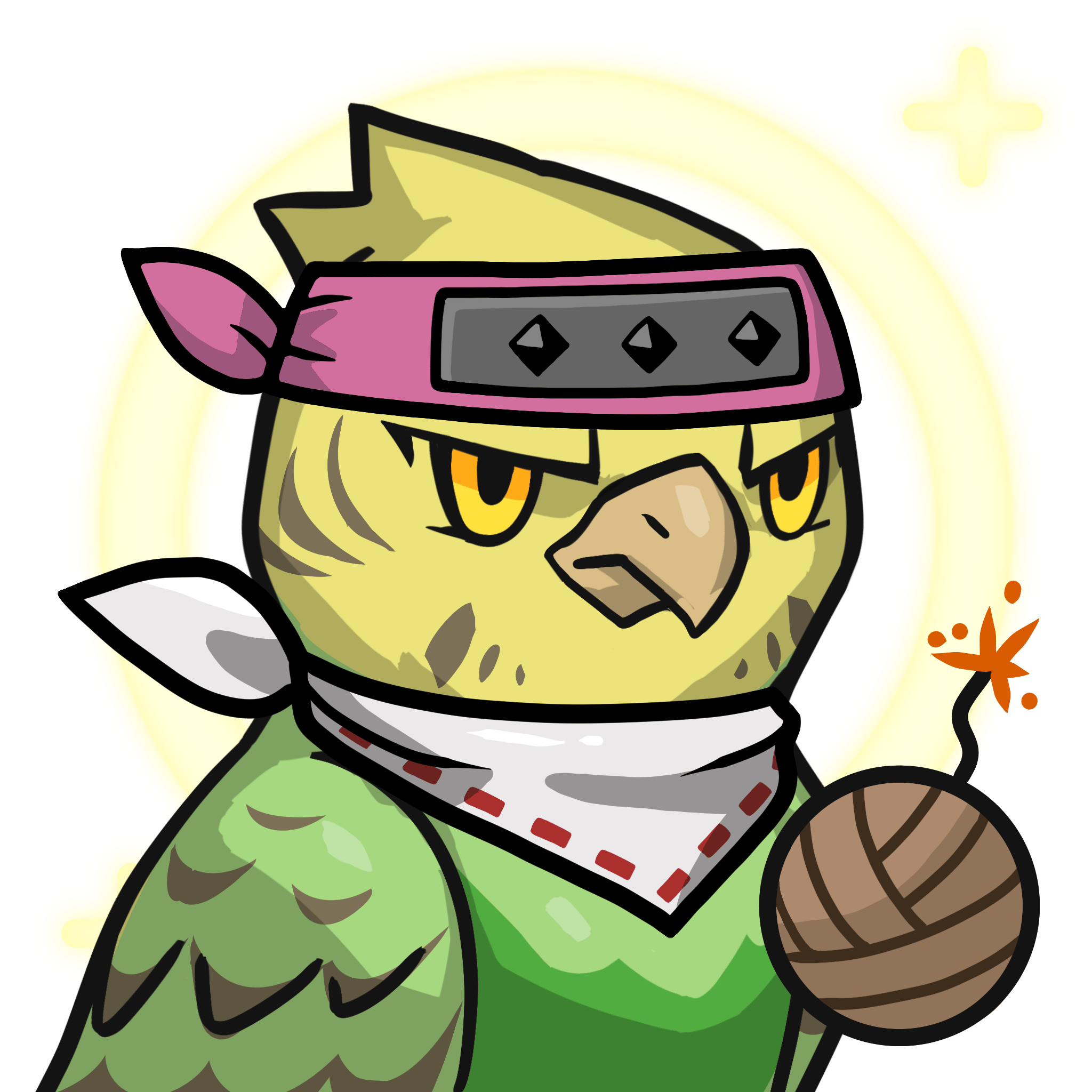 Narukami-Yellow budgie #01487