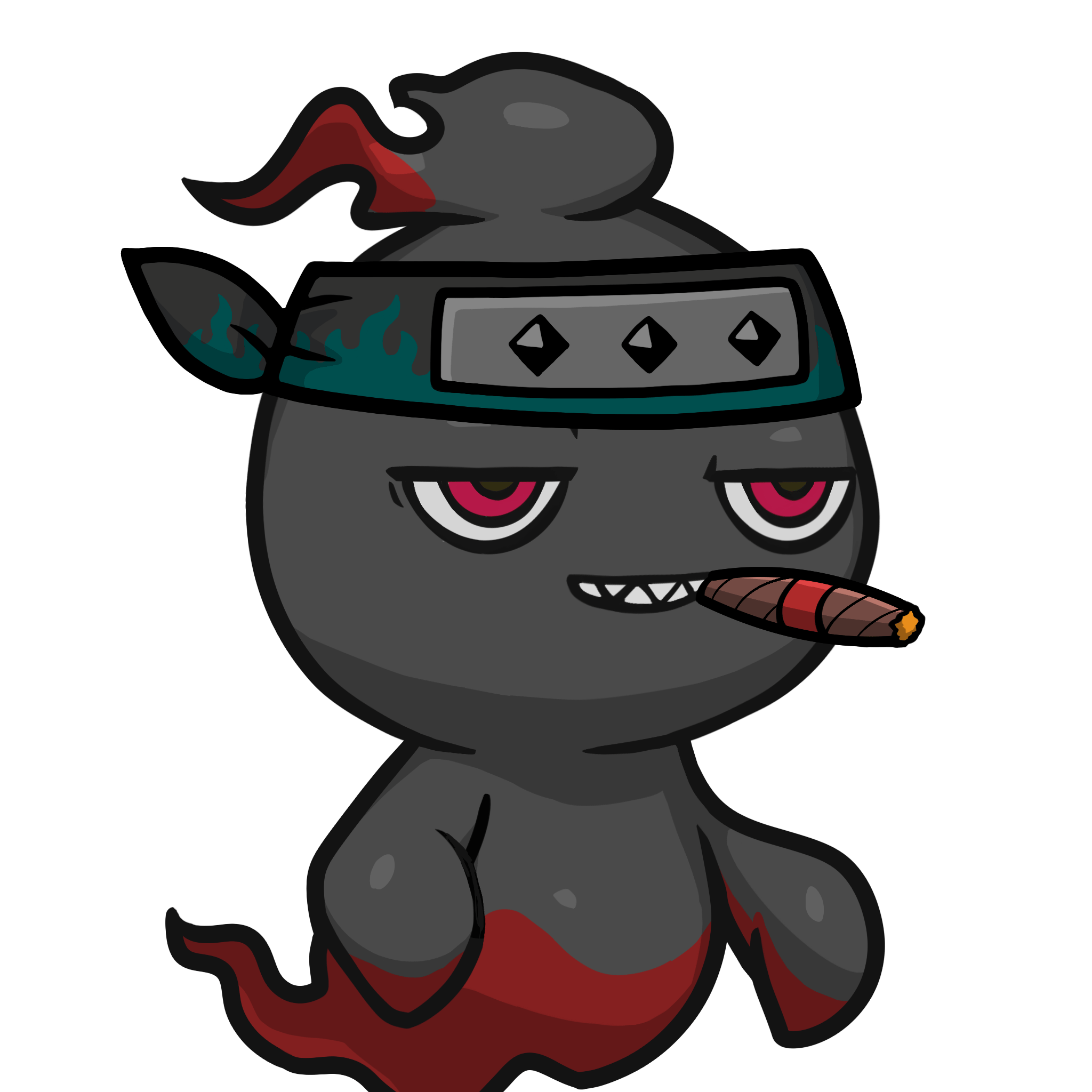 Mitama-Black_Red(cigar) #15101