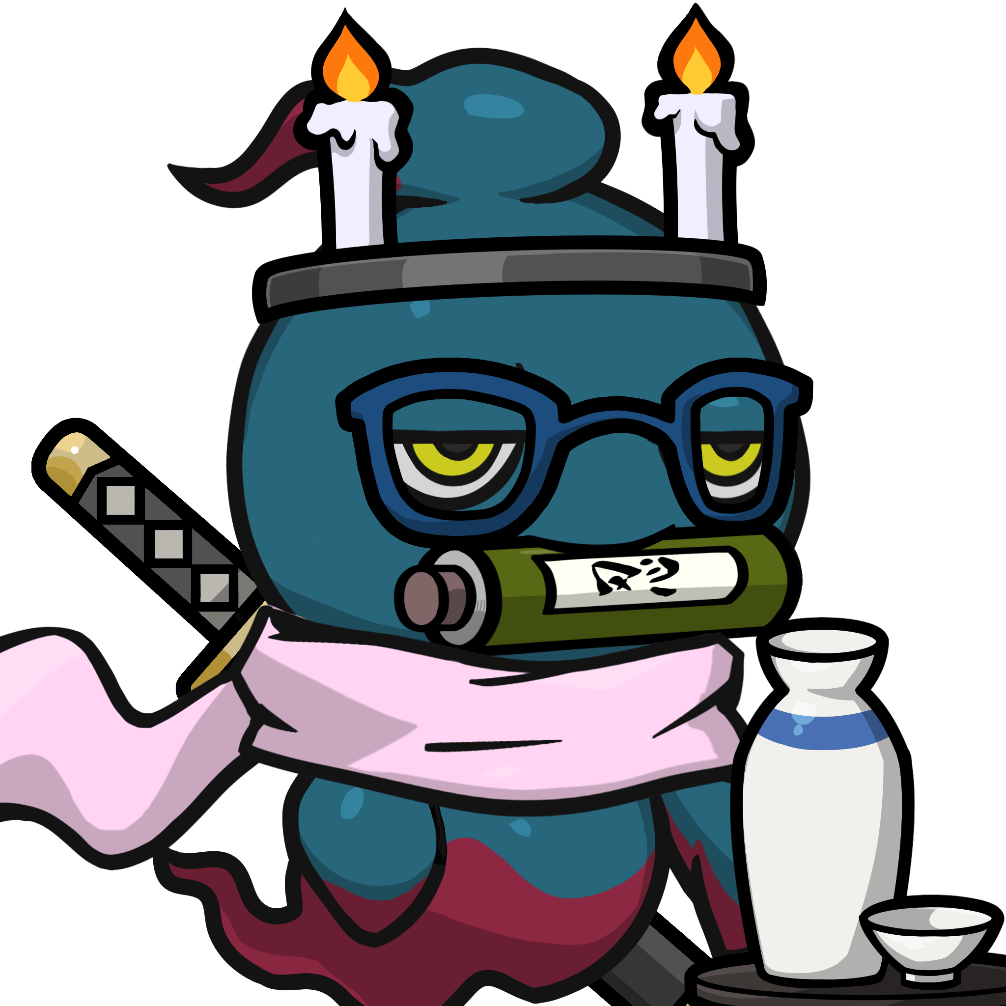 Mitama-Darkblue(scroll) #15613
