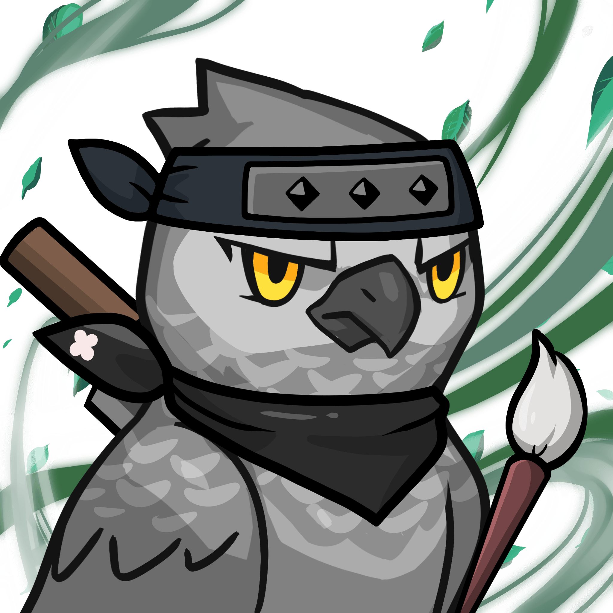 Narukami-Grey parrot #16489