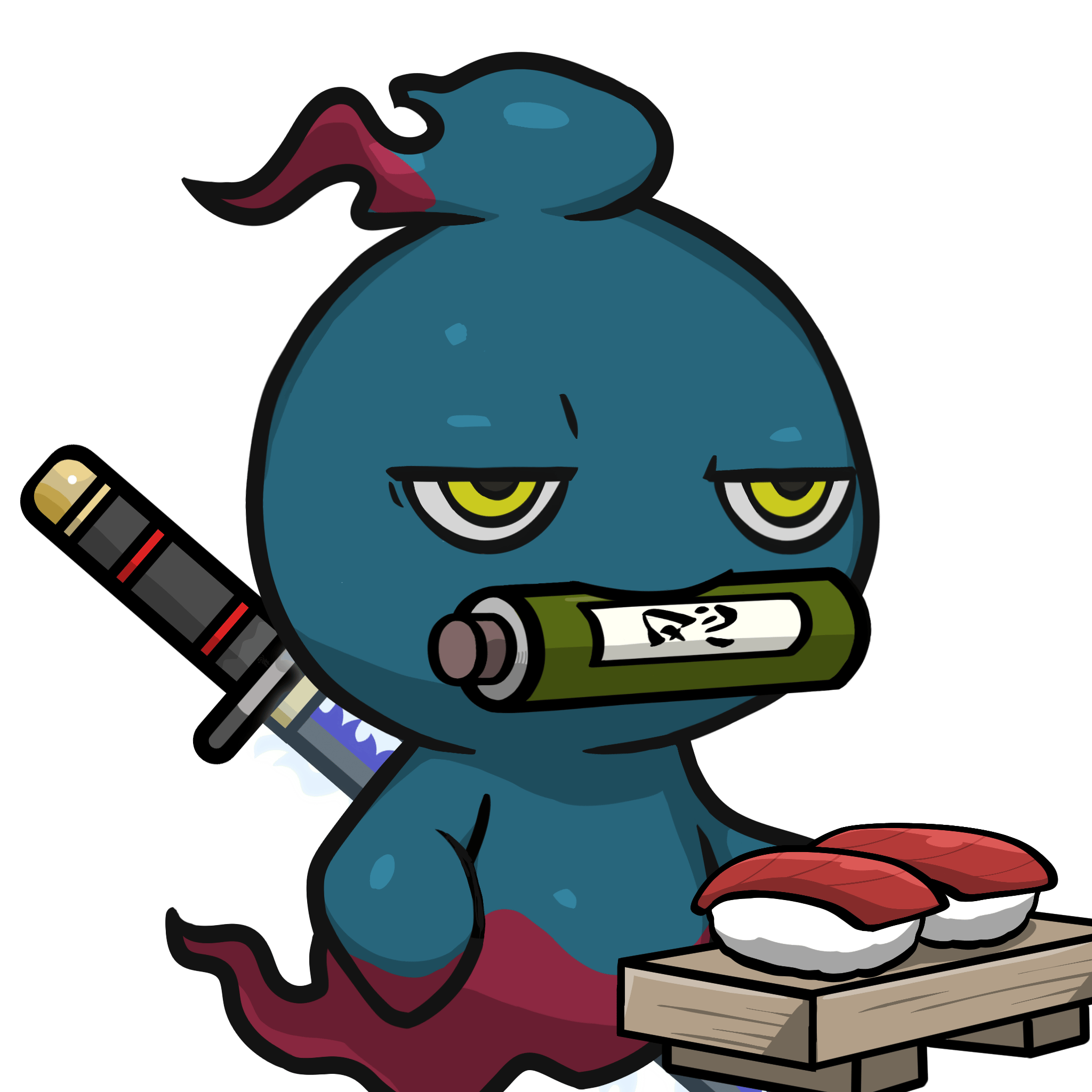 Mitama-Darkblue(scroll) #16545