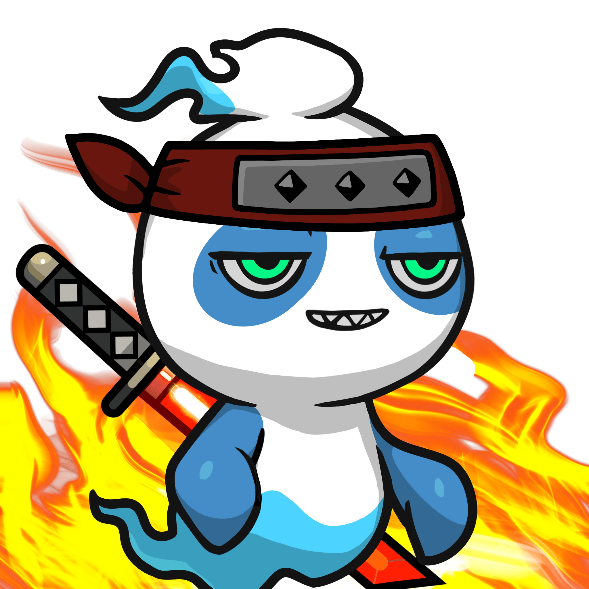 Mitama-Blue panda #16693