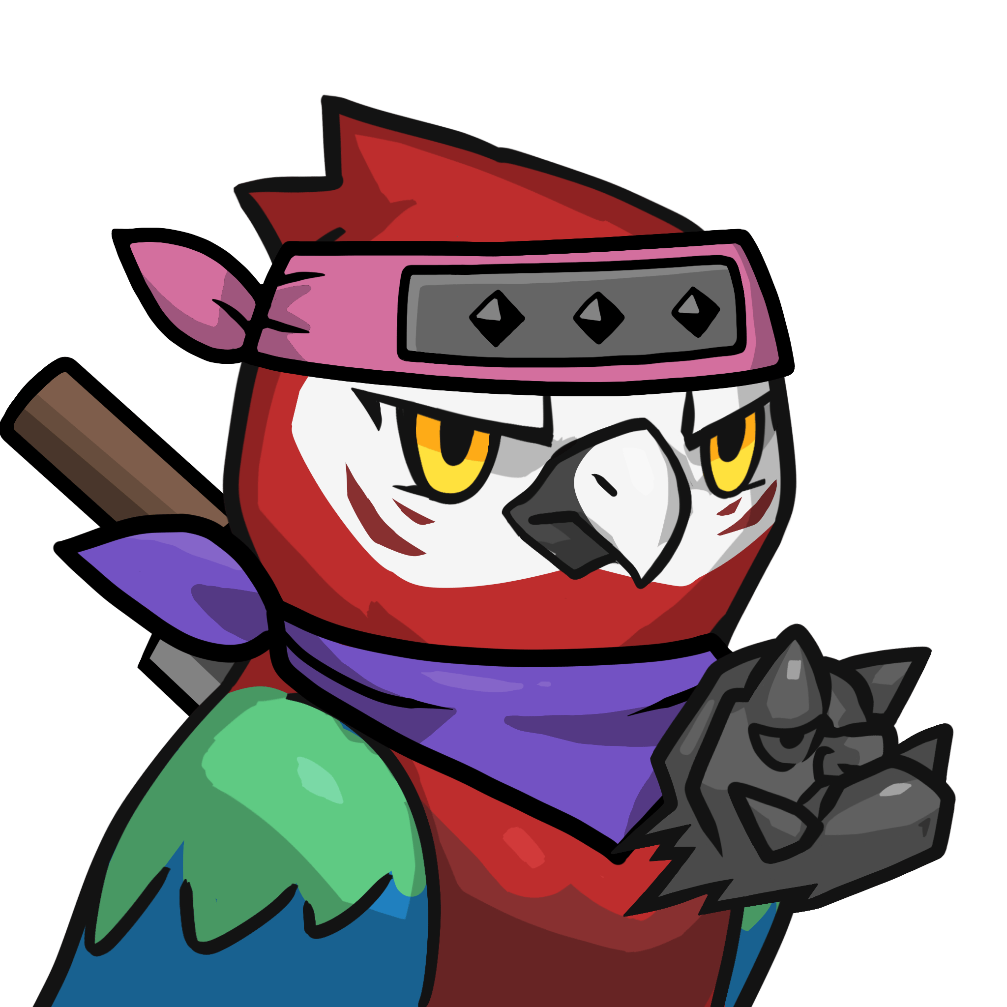 Narukami-Scarlet macaw #16712
