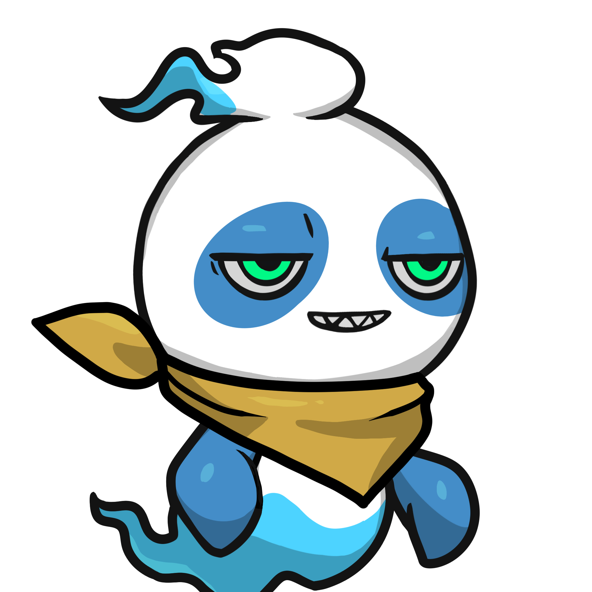 Mitama-Blue panda #16965