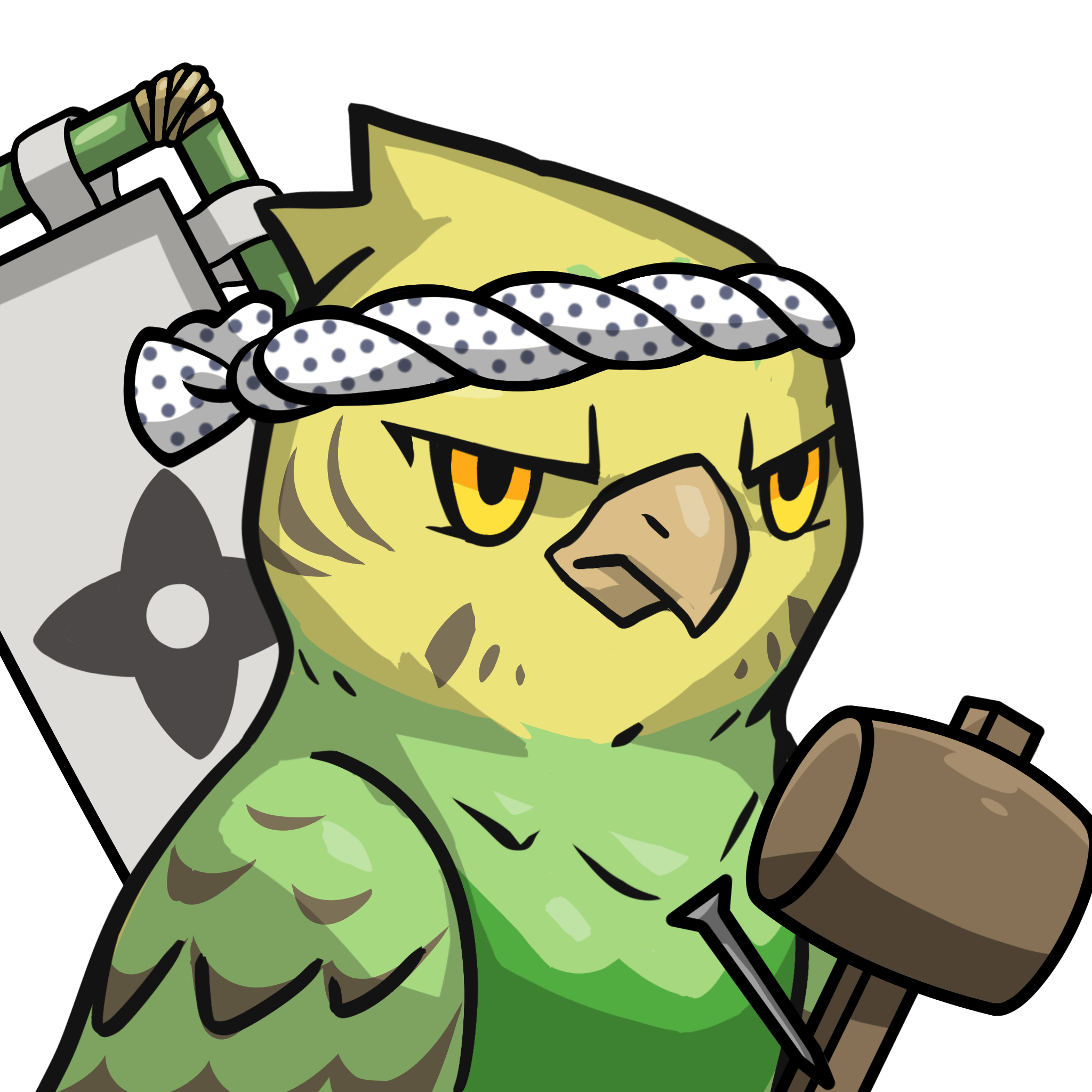 Narukami-Yellow budgie #17338