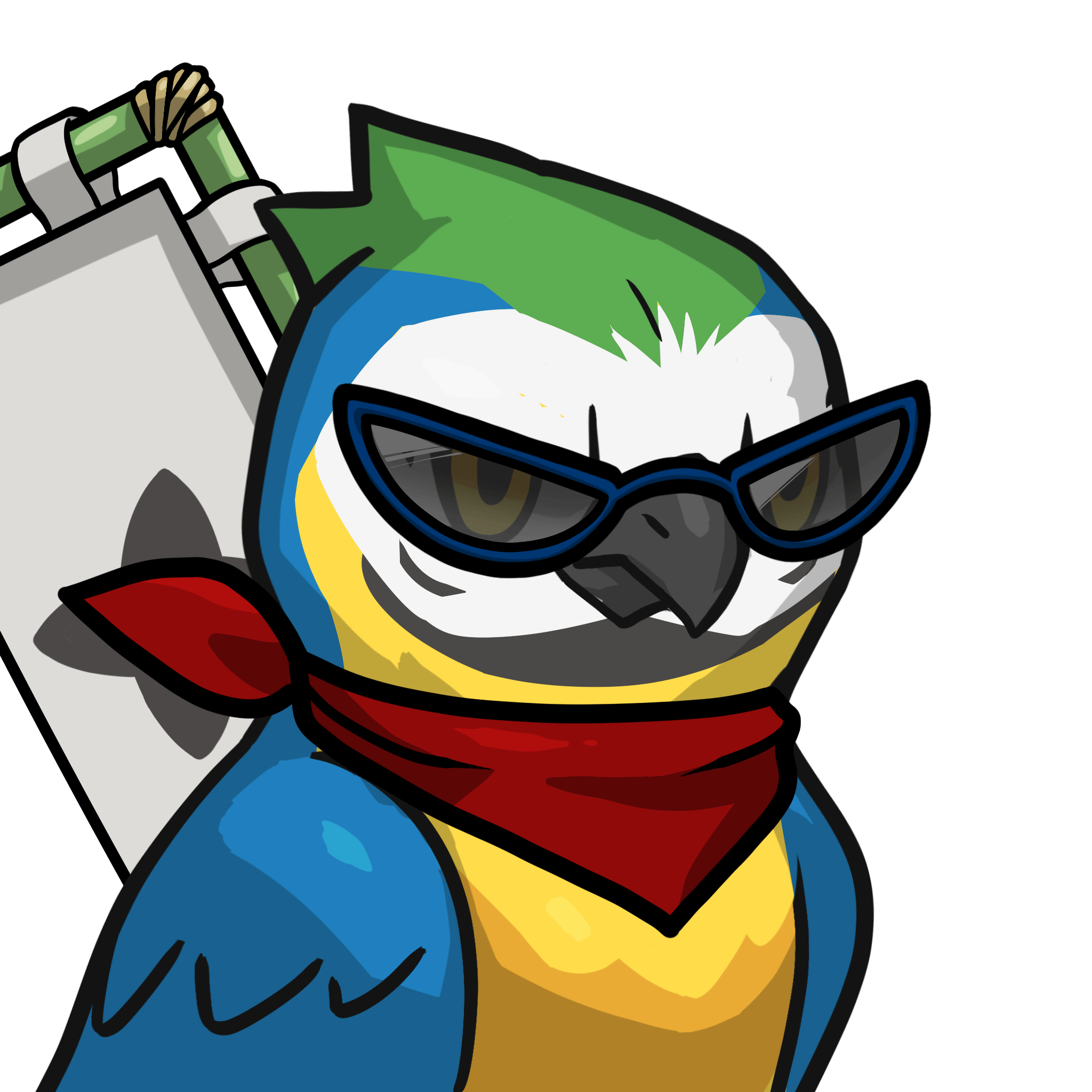 Narukami-Blue-and-white macaw #01737