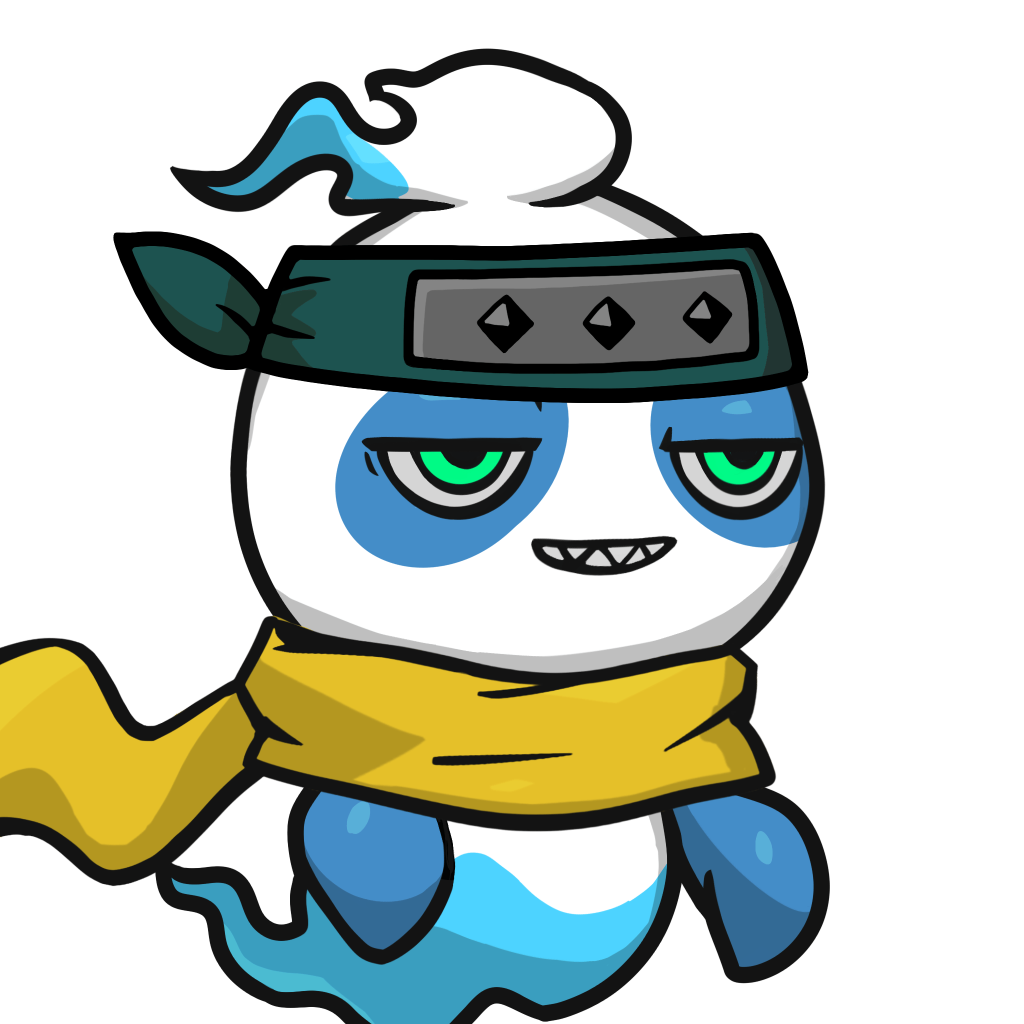Mitama-Blue panda #18177