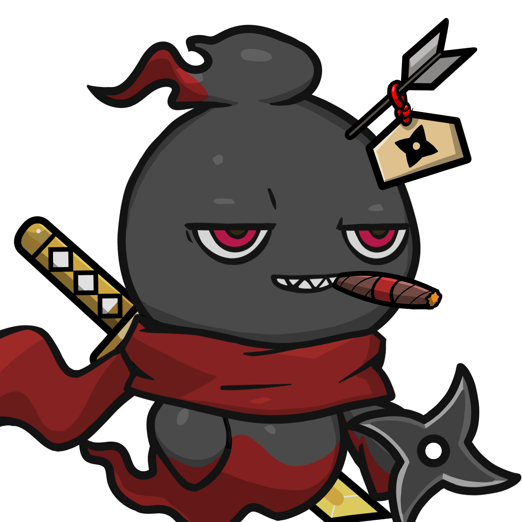 Mitama-Black_Red(cigar) #18777
