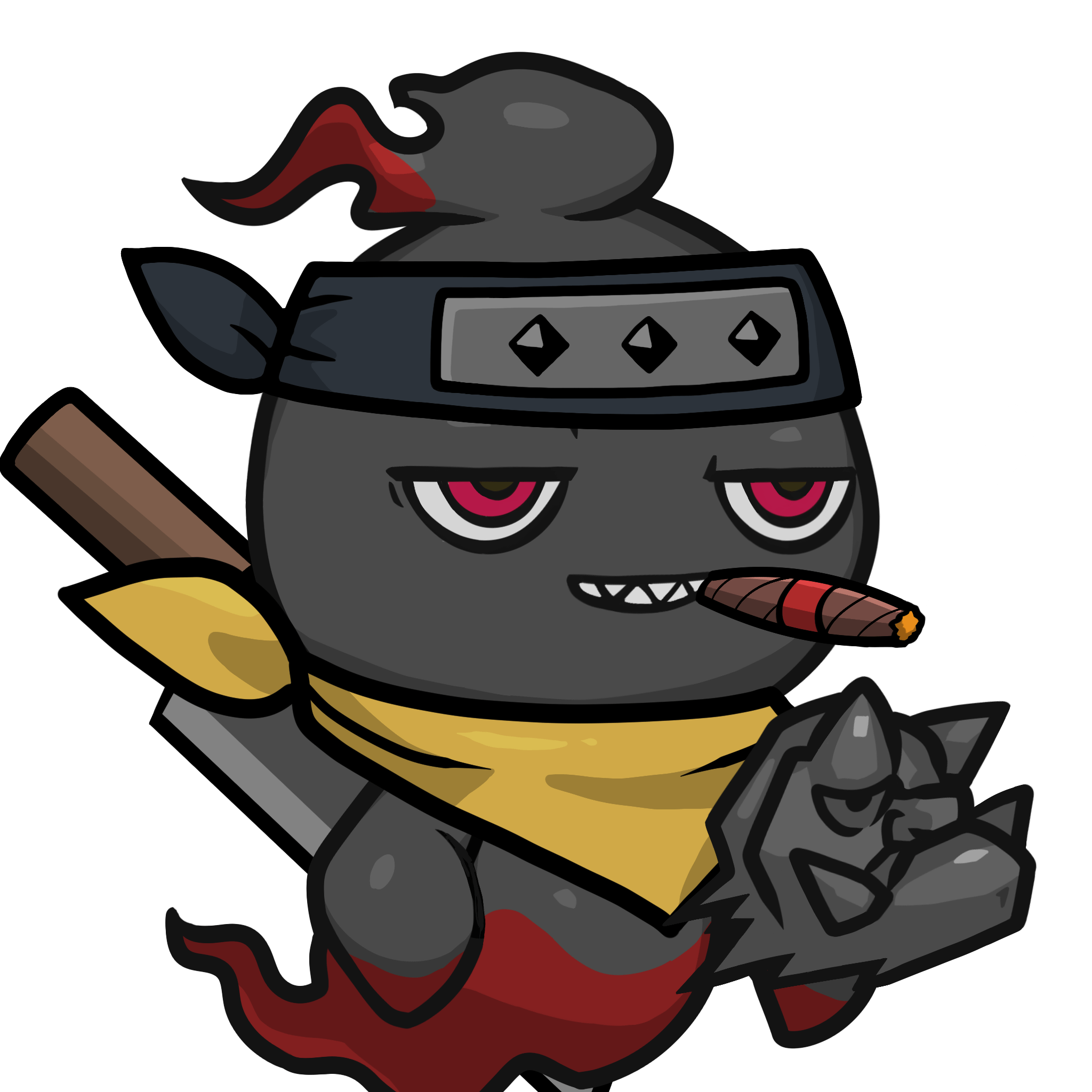 Mitama-Black_Red(cigar) #19041